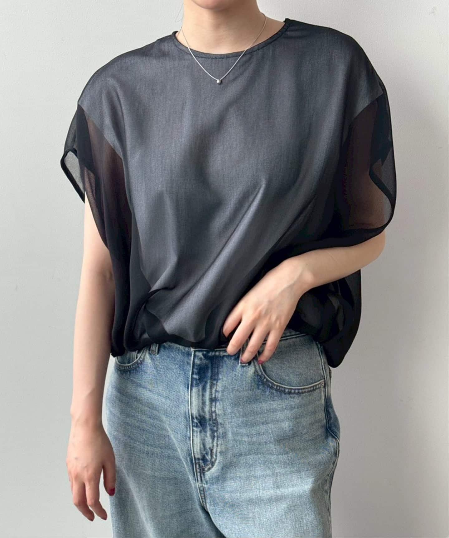 DOMELLE / ドメル DOUBLE LAYERD ブラウス