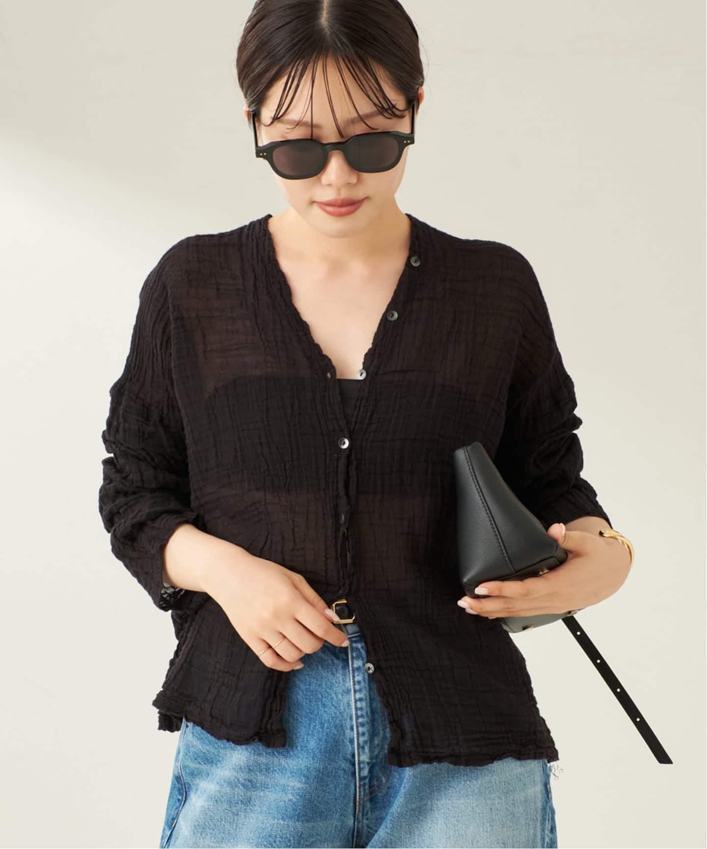 LES ATELIERS FRANCAIS DE CONFECTION 別注 BTN VN ブラウス（シャツ