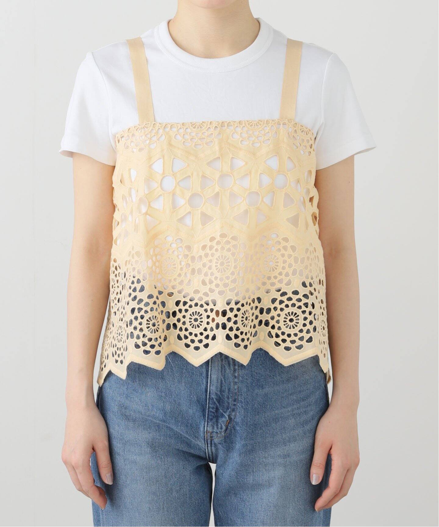 MATOKAMATOKA / マトカマトカ 別注 CUTWORK LACE キャミソール 