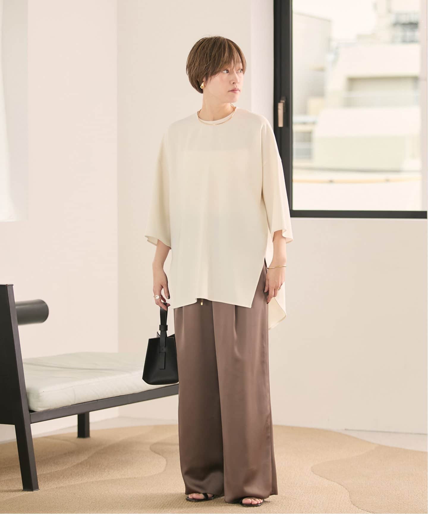 DOMELLE/ドメル BACK ROUND HEM ブラウス（シャツ／ブラウス
