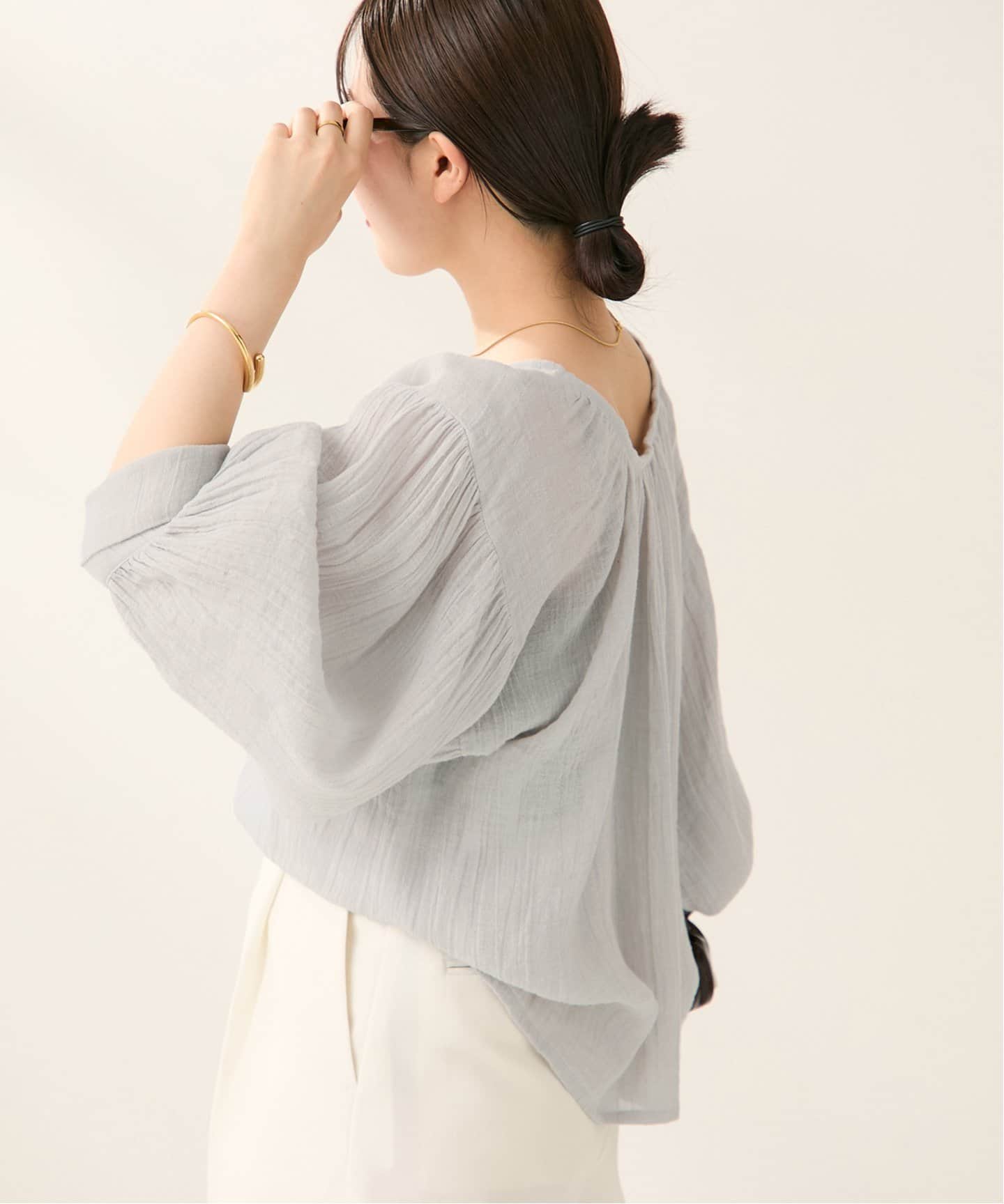 plage エリックベルジュ別注　BROGLIBブラウス ERICK BERGERE / エリックベルジュ 別注 BROGLIE ブラウス
