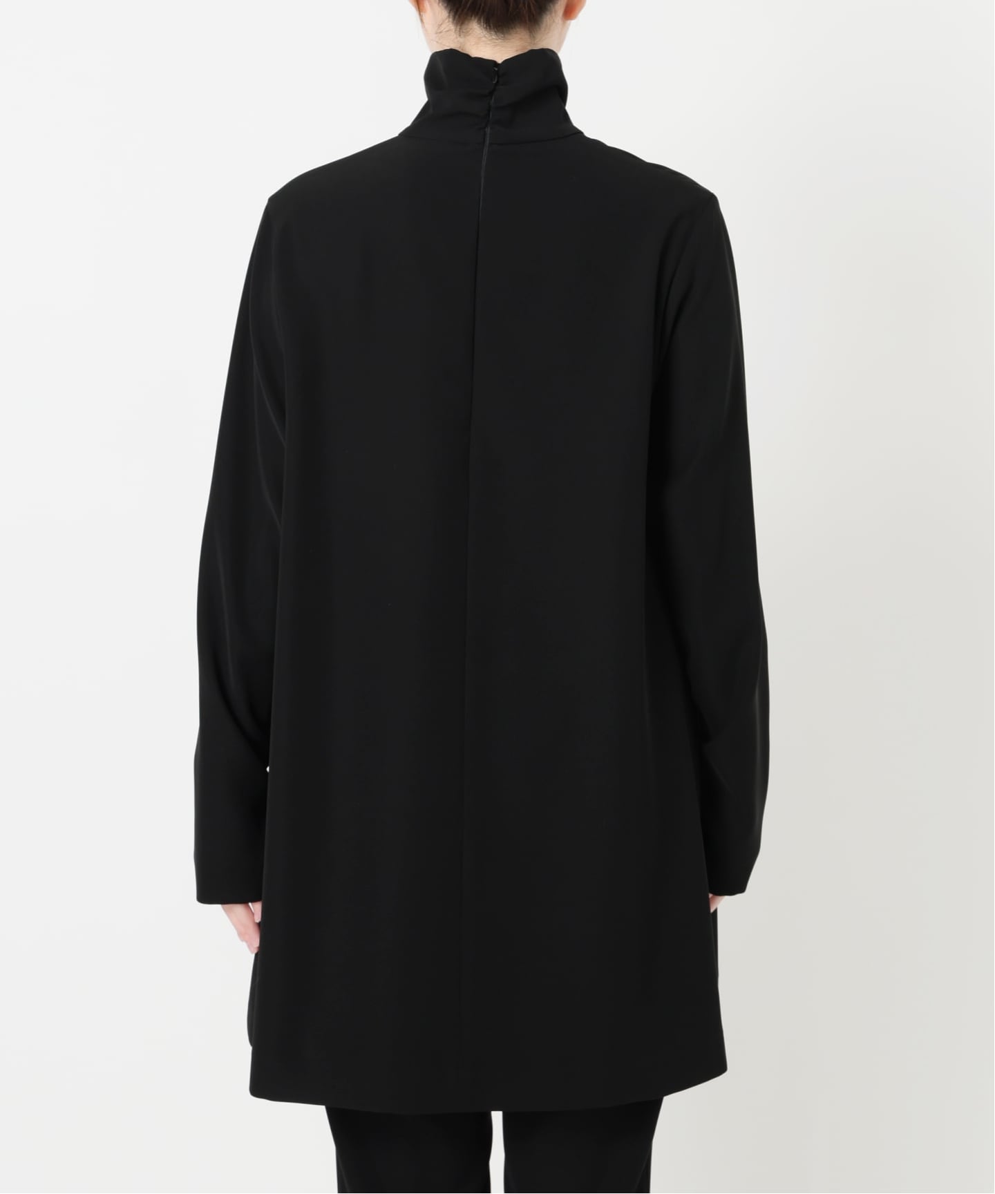 VERMEIL par iena◆24SS/コットンタイ付チュニックシャツ/長袖ブラウス/コットン/BLK// VERMEIL par iena(ヴェルメイユパーイエナ) / 24SS/コットンタイ