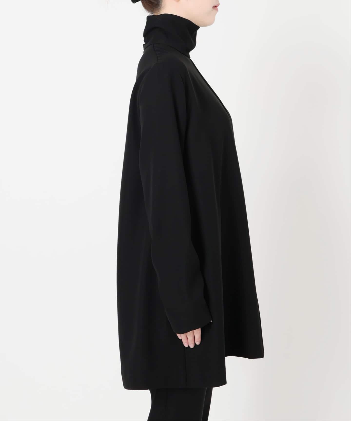 VERMEIL par iena◆24SS/コットンタイ付チュニックシャツ/長袖ブラウス/コットン/BLK// VERMEIL par iena(ヴェルメイユパーイエナ) / 24SS/コットンタイ