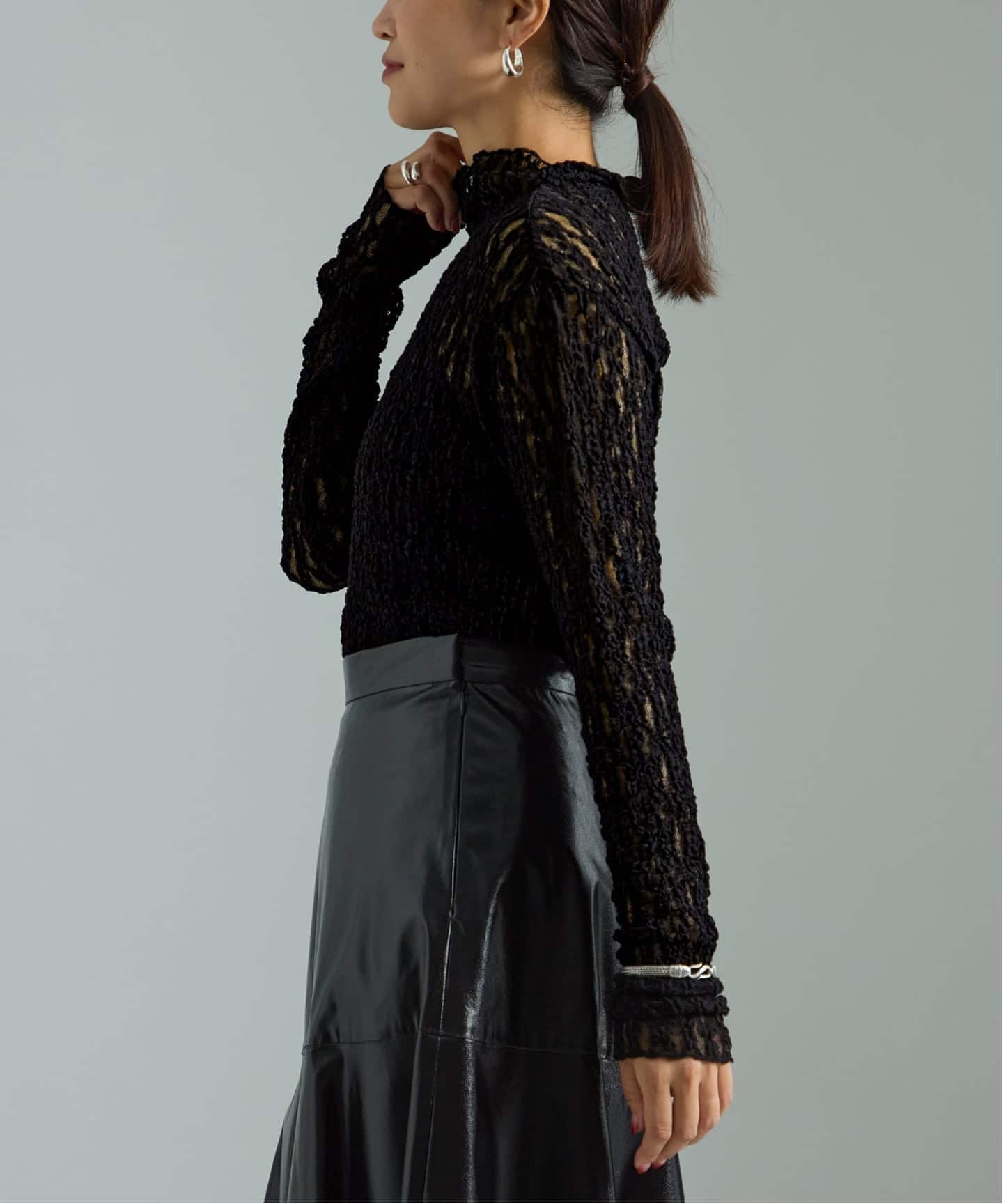 stretch lace プルオーバー（シャツ／ブラウス）｜VERMEIL par iena