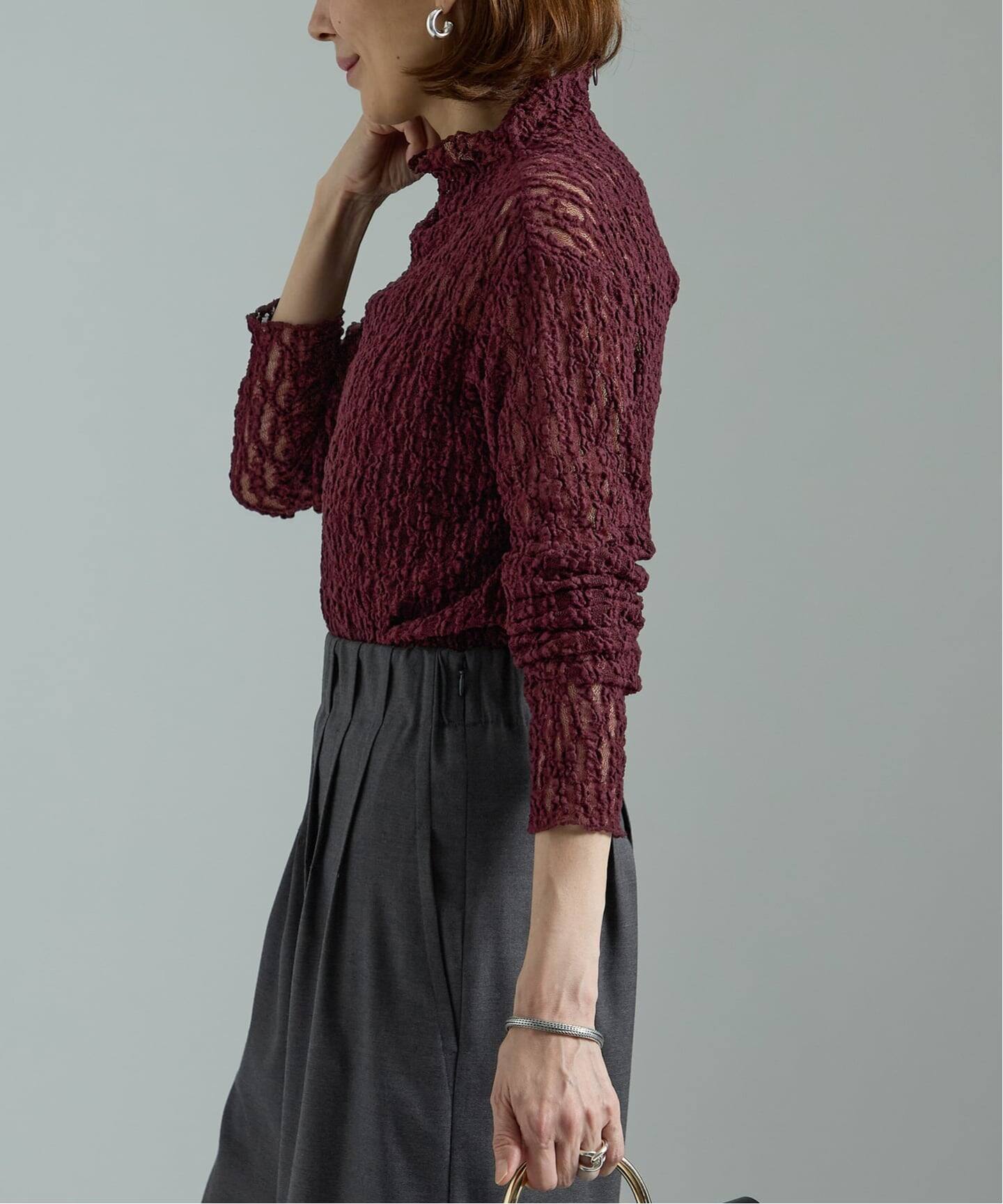 stretch lace プルオーバー（シャツ／ブラウス）｜VERMEIL par iena