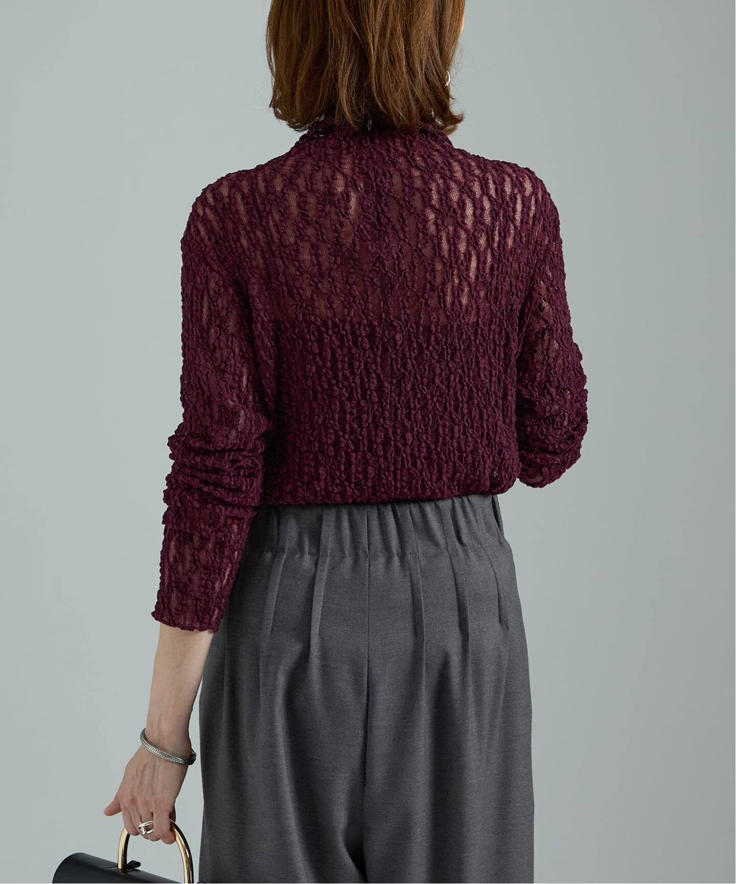 upper hights （ヴェルメイユ　パー　イエナ）⭐️オーバーシャツ stretch lace プルオーバー（シャツ／ブラウス）｜VERMEIL par iena