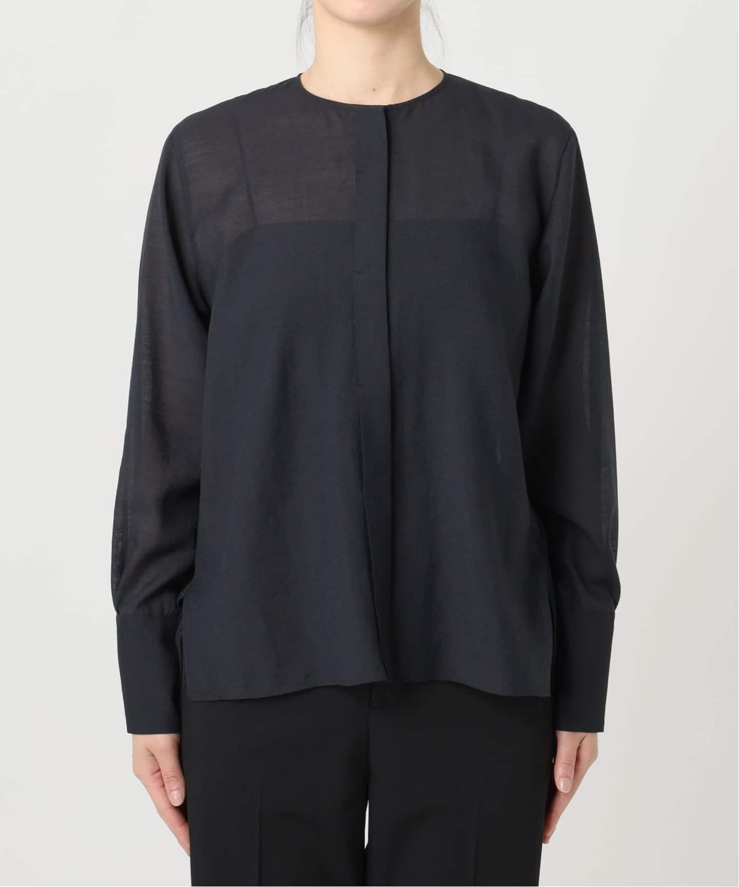 VERMEIL par iena シアーブラウス ネイビー 追加6》シアーブラウス（シャツ／ブラウス）｜VERMEIL par iena