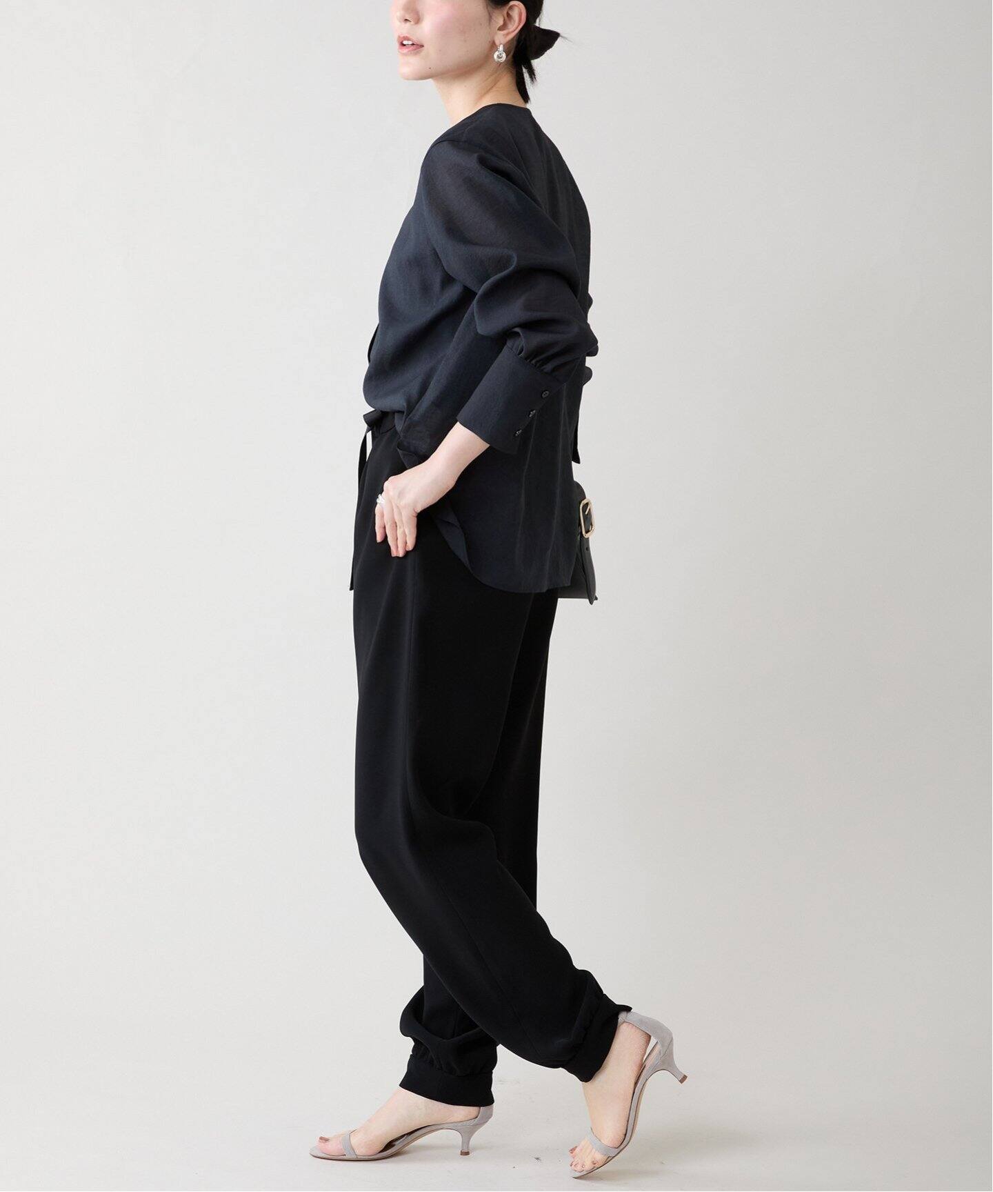 【美品】VERMEIL par iena　クレリックシャツ　ブラウス　36 美品】VERMEIL par iena クレリックシャツ ブラウス 36
