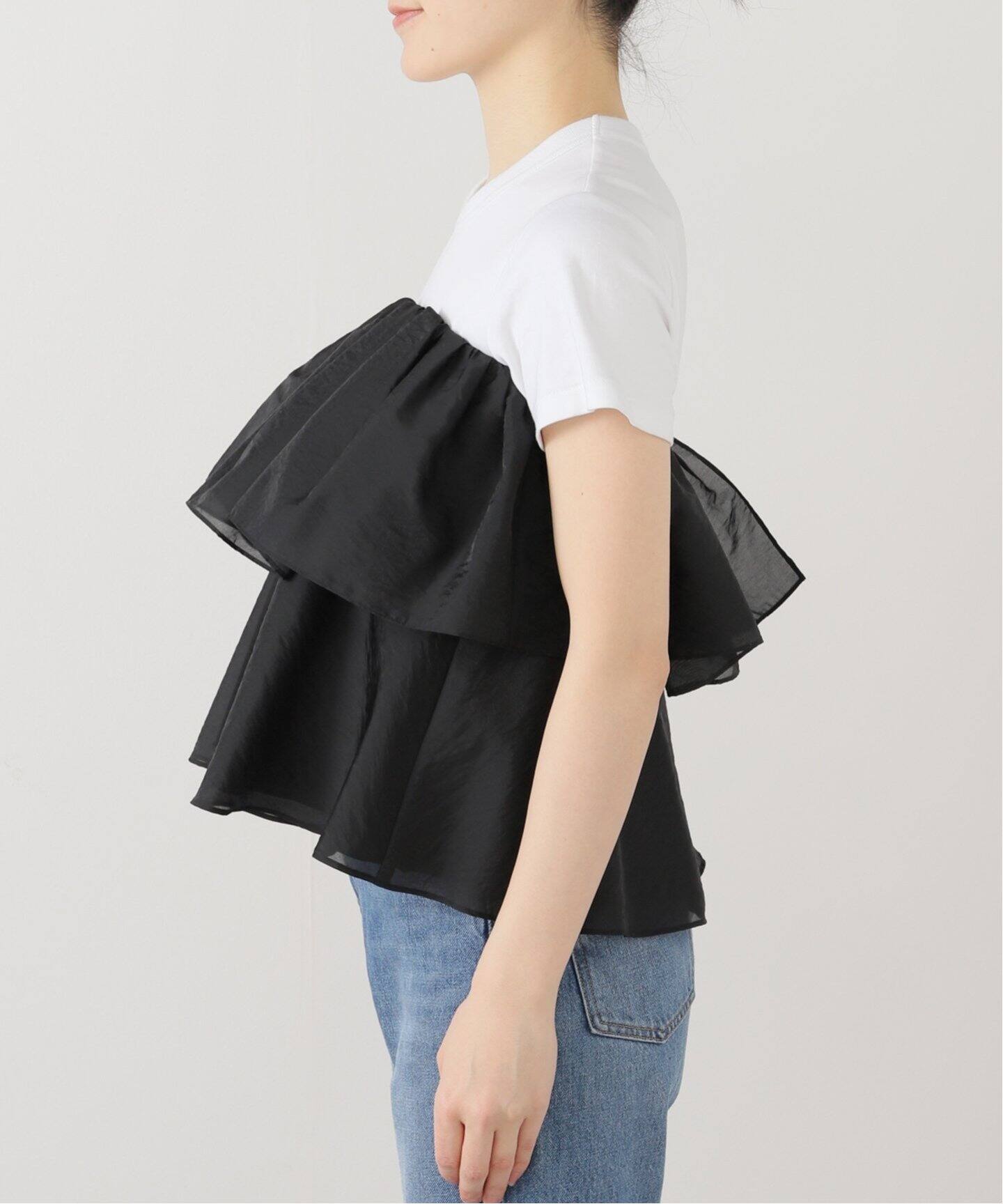 25年 VERMEIL par iena ベアトップギャザーブラウス 定価2.6 ベアトップギャザーブラウス（シャツ／ブラウス）｜VERMEIL par