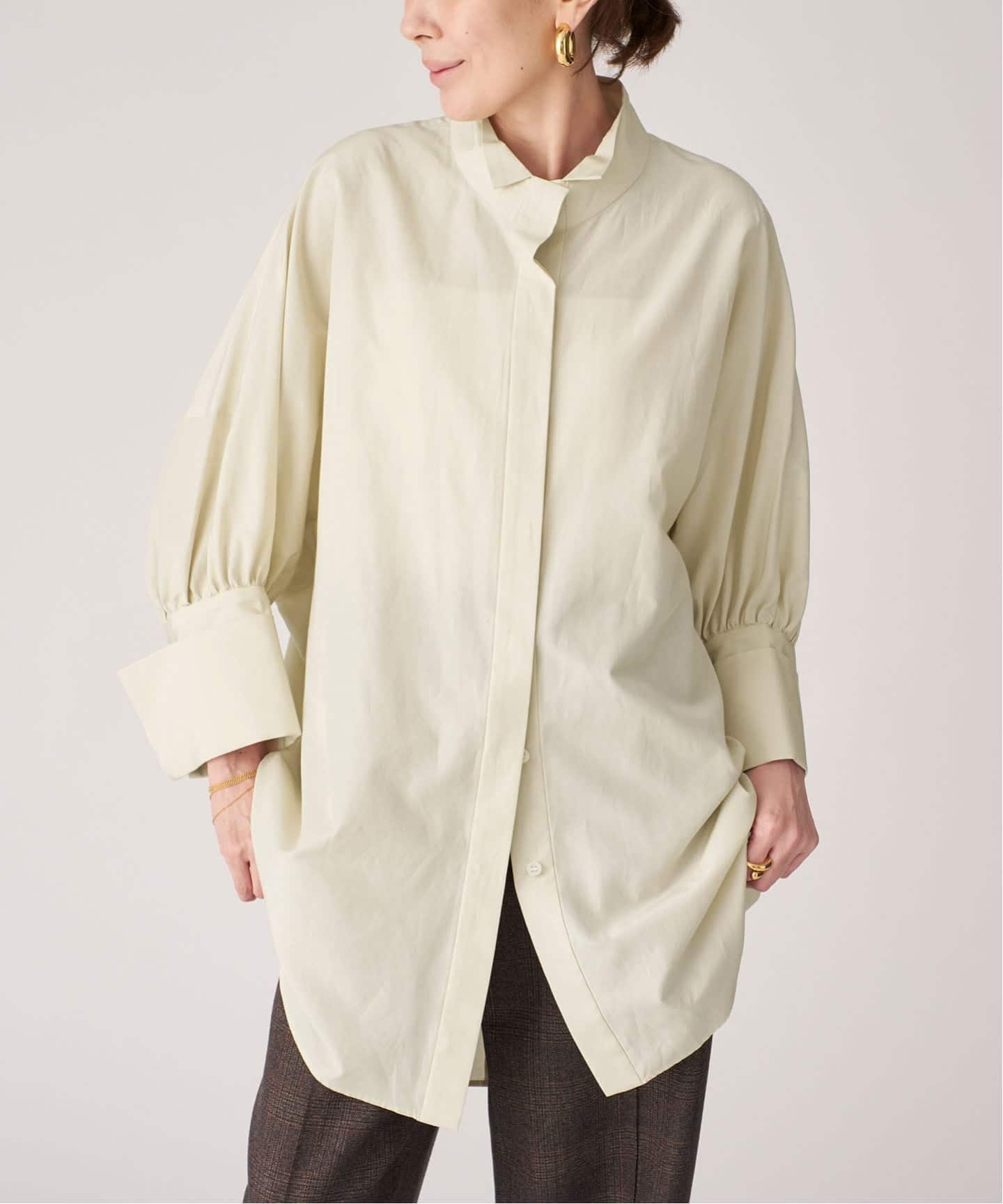 24ssヴェルメイユパーイエナ　softジャケット　38 ベージュ collarless soft knit ジャケット（カーディガン）｜VERMEIL par