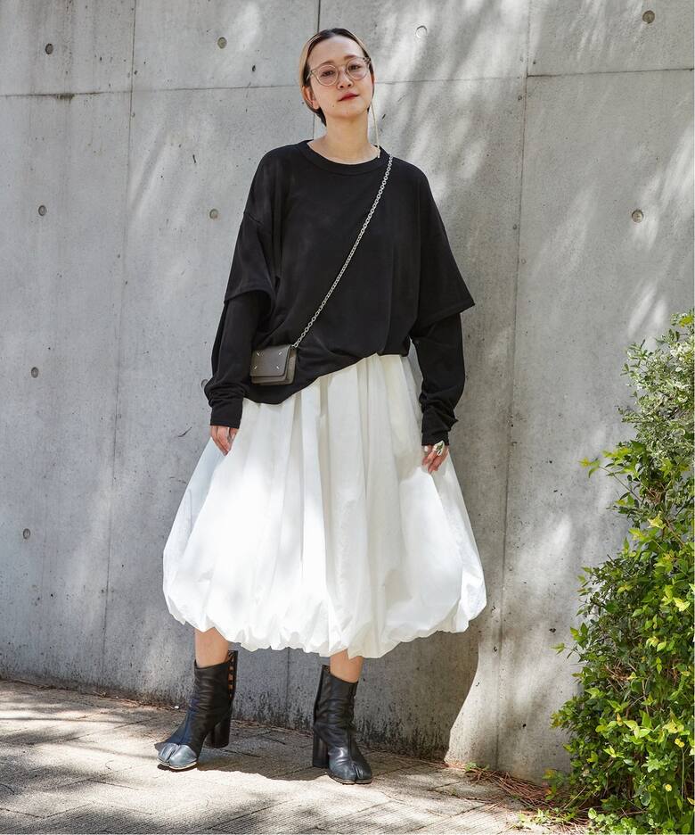 CITYSHOP シティショップ 25SS 日本製 TAFFETA BALLOON SKIRT タフタ 