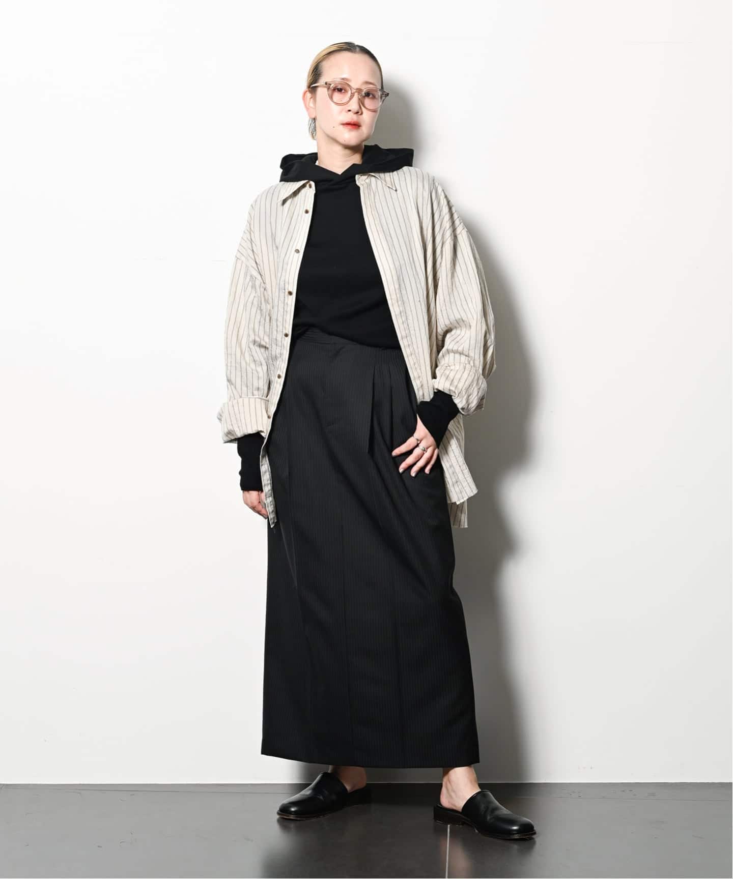 本日まで出品！【CITYSHOP】スラックスライクスカート 追加予約2》SLACKS LIKE スカート（ロング・マキシ丈スカート