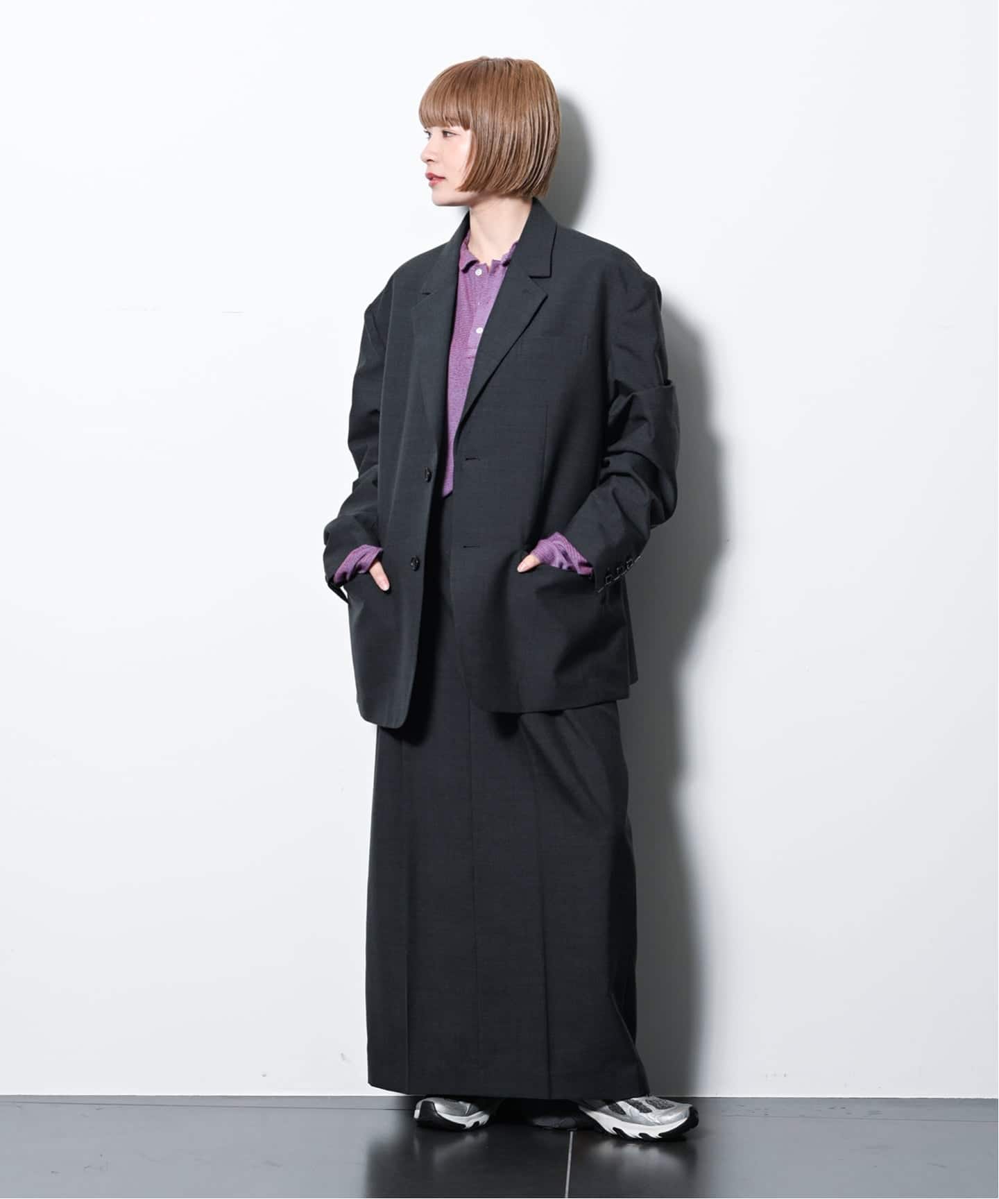 本日まで出品！【CITYSHOP】スラックスライクスカート 追加予約2》SLACKS LIKE スカート（ロング・マキシ丈スカート