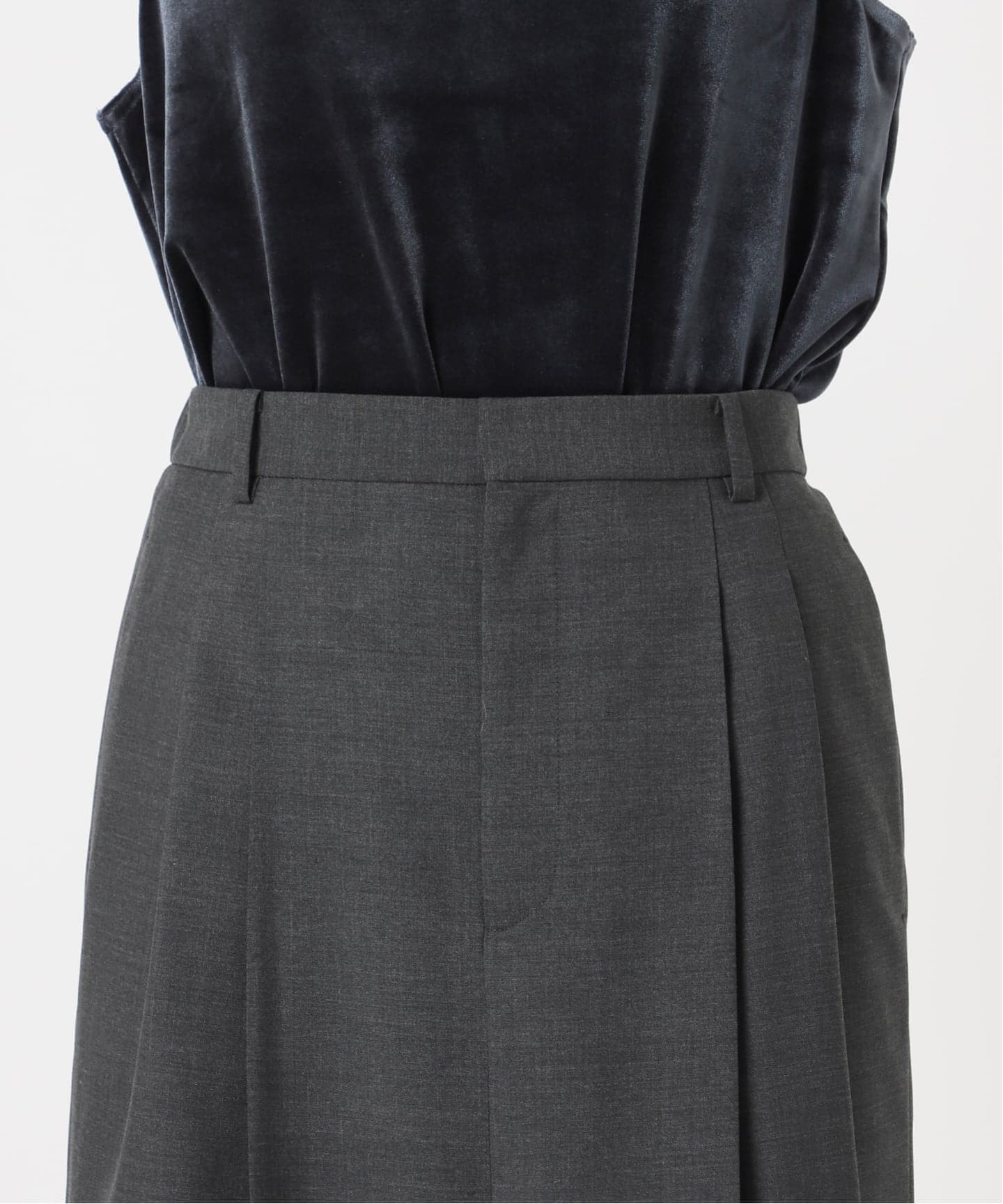 【新品未使用タグ付き】シティショップ　SLACKS LIKE スカート 追加2》SLACKS LIKE スカート（ロング・マキシ丈スカート