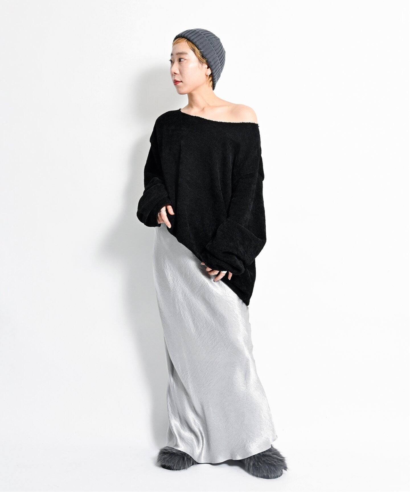 追加》SATIN LONG スカート（ロング・マキシ丈スカート）｜CITYSHOP 