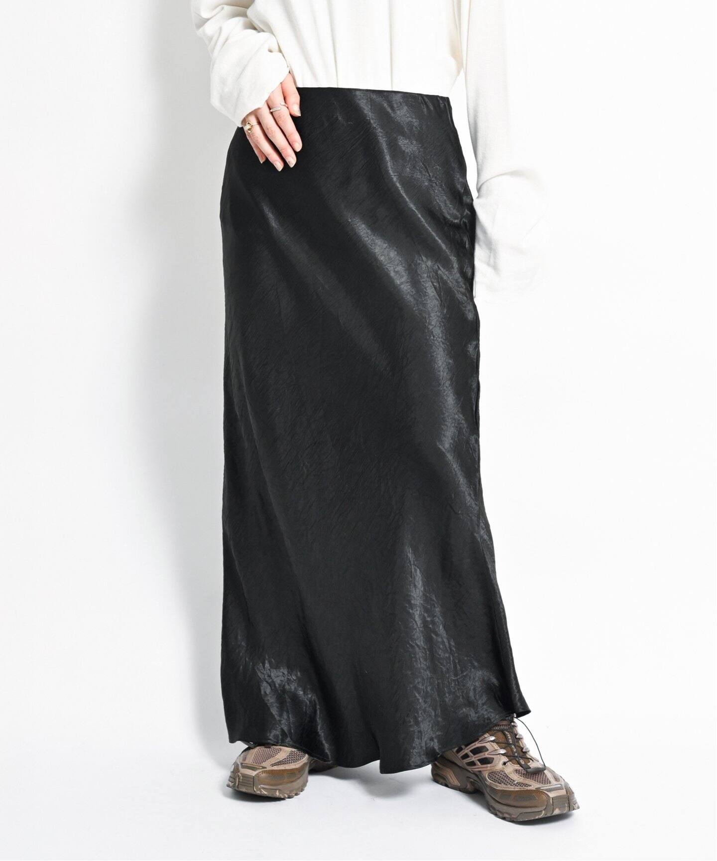 追加》SATIN LONG スカート（ロング・マキシ丈スカート）｜CITYSHOP 