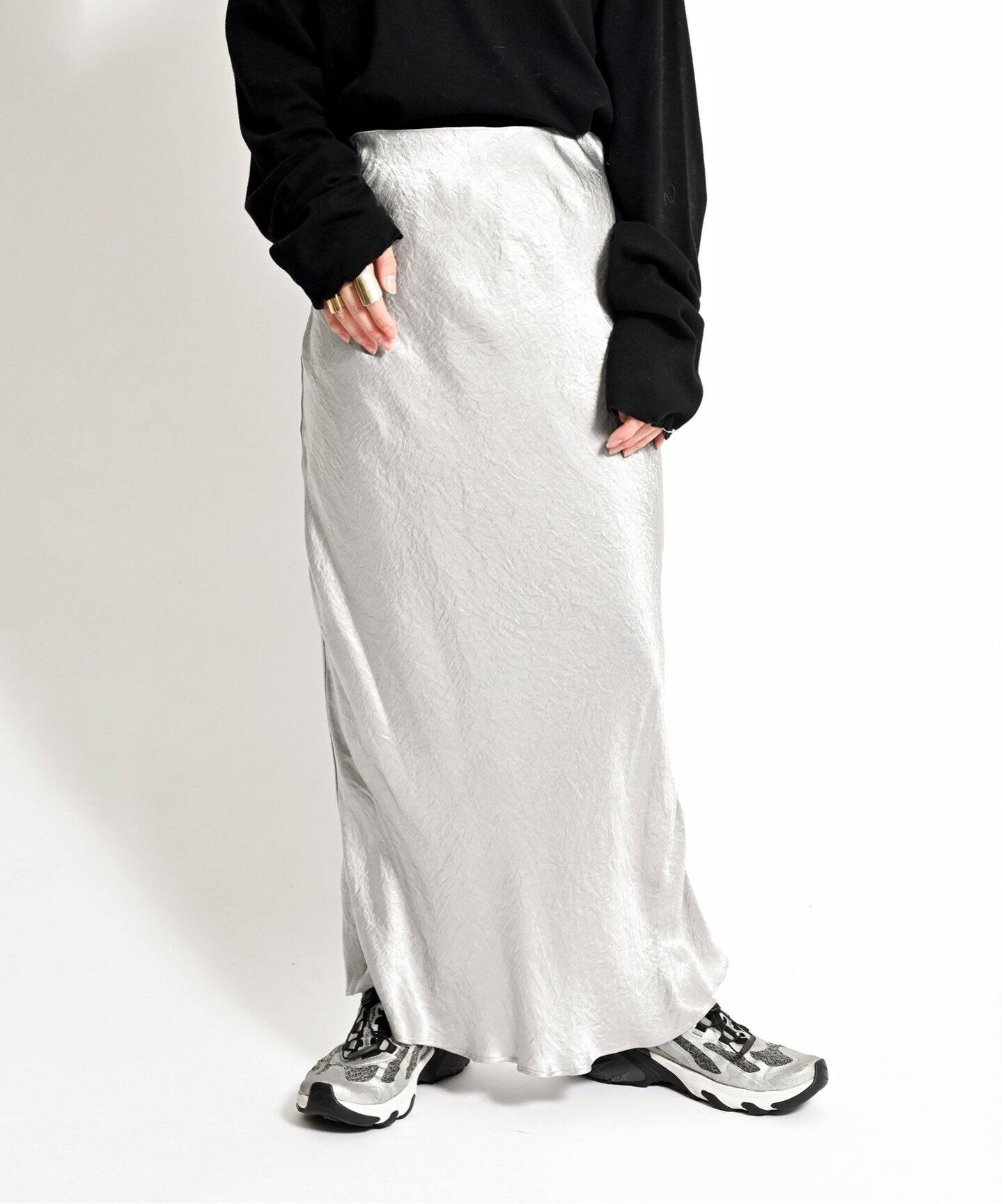 追加》SATIN LONG スカート（ロング・マキシ丈スカート）｜CITYSHOP  