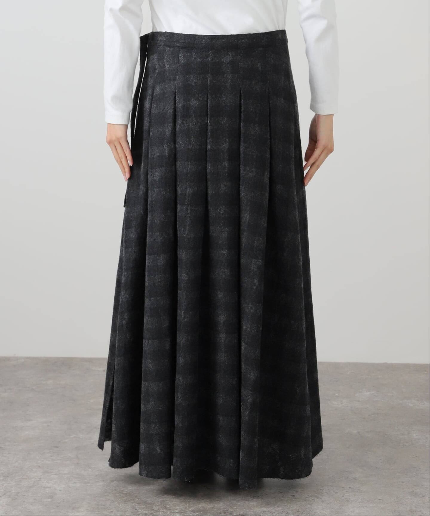 See New York スカート Tanc TOKYO LACECHECK OVER SKIRT TC25B-021：スカート（ロング
