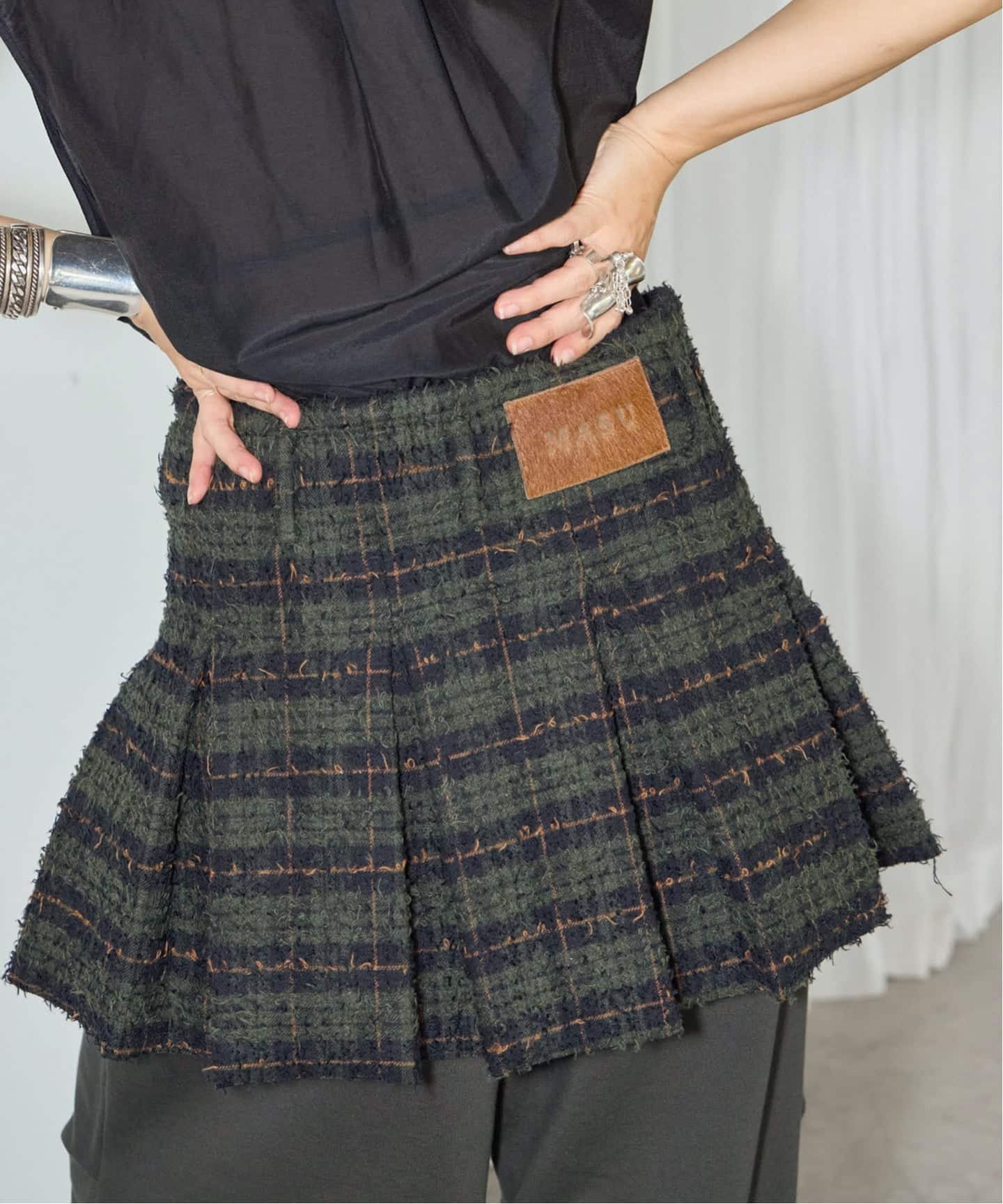 スカート mukcyen MINI SKIRT スカート mukcyen MINI SKIRT mukcyen(ムッシャン)のst lining