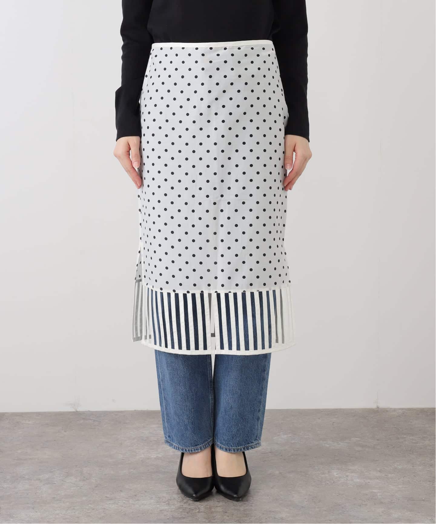 superyaya スカート　※最終値下げです！ SUPER YAYA SKIRT STRIPES SK09-STR-AW25：スカート（その他スカート