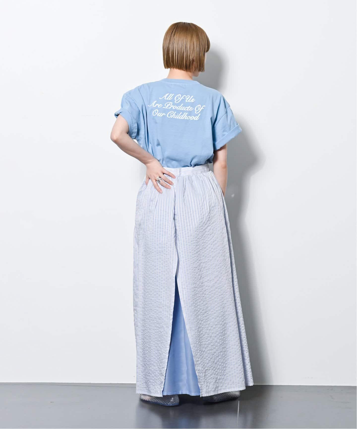 MIOSMOKEY STRIPE SHEER COMBI SKIRT 251SK002-A：スカート