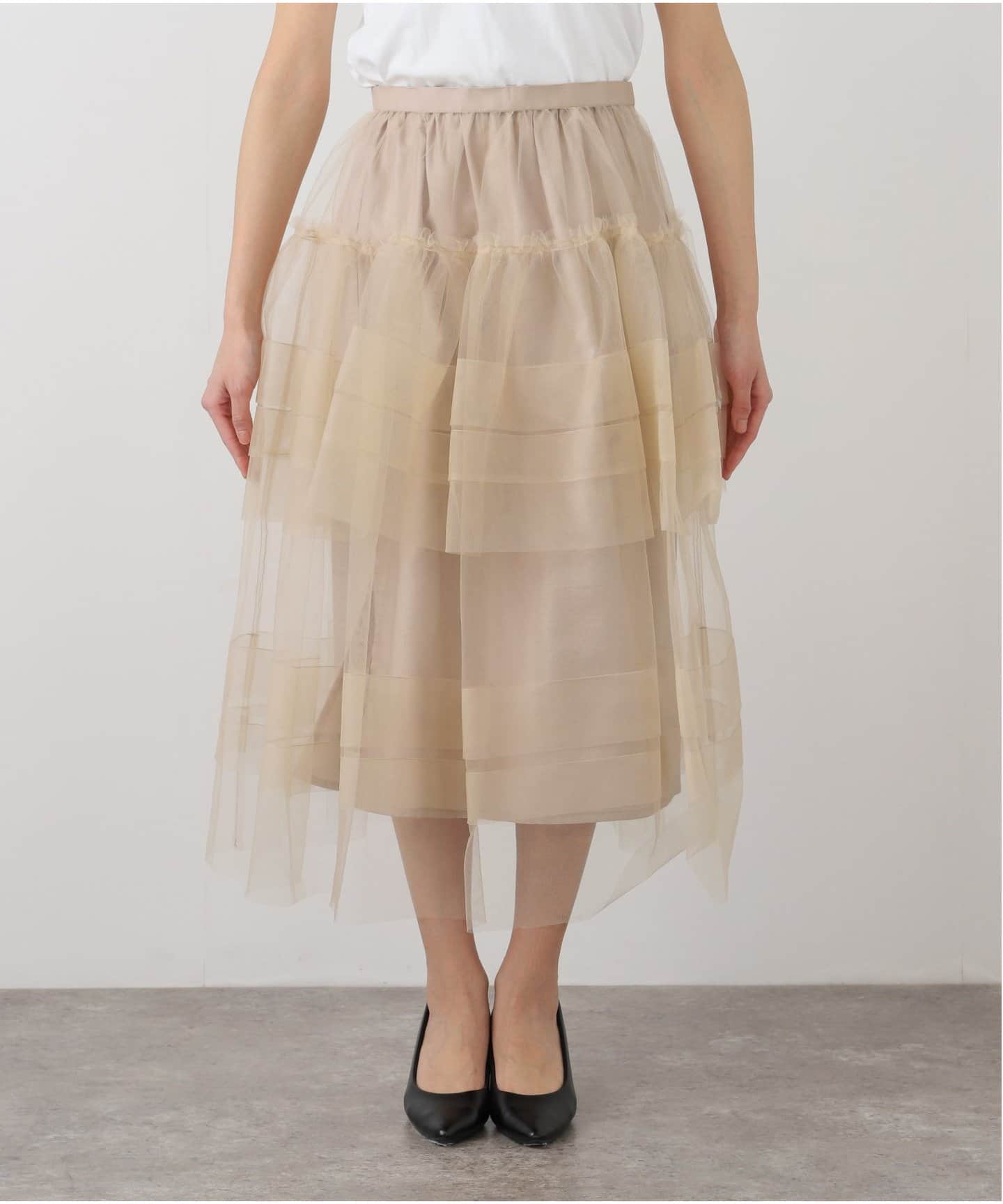 CHIKA KISADA TULL SKIRT CS-25067：スカート（その他スカート