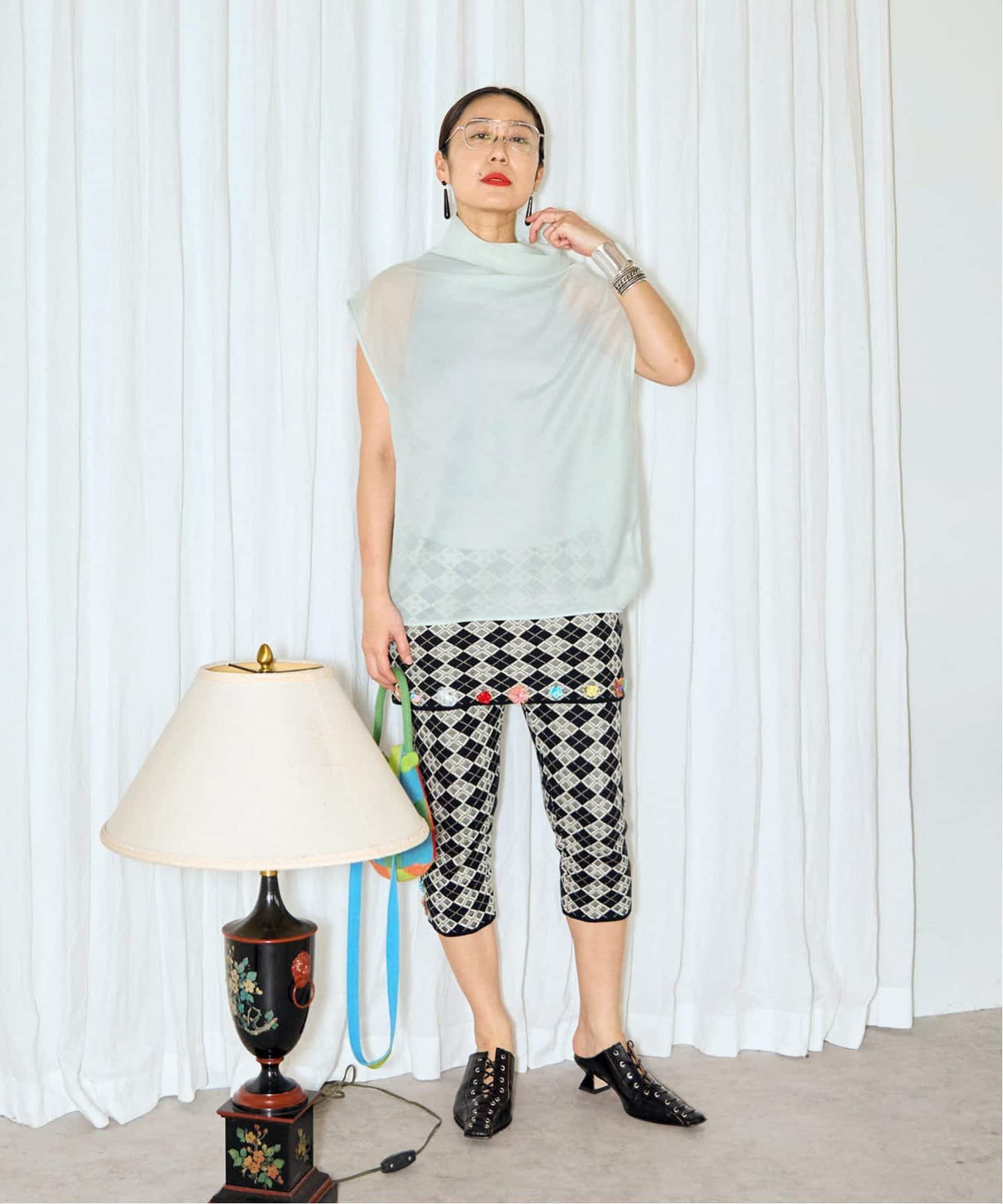 YanYan ニットスカート YANYAN KNITS デコラティブ ミニスカート | レッド | FARFETCH JP