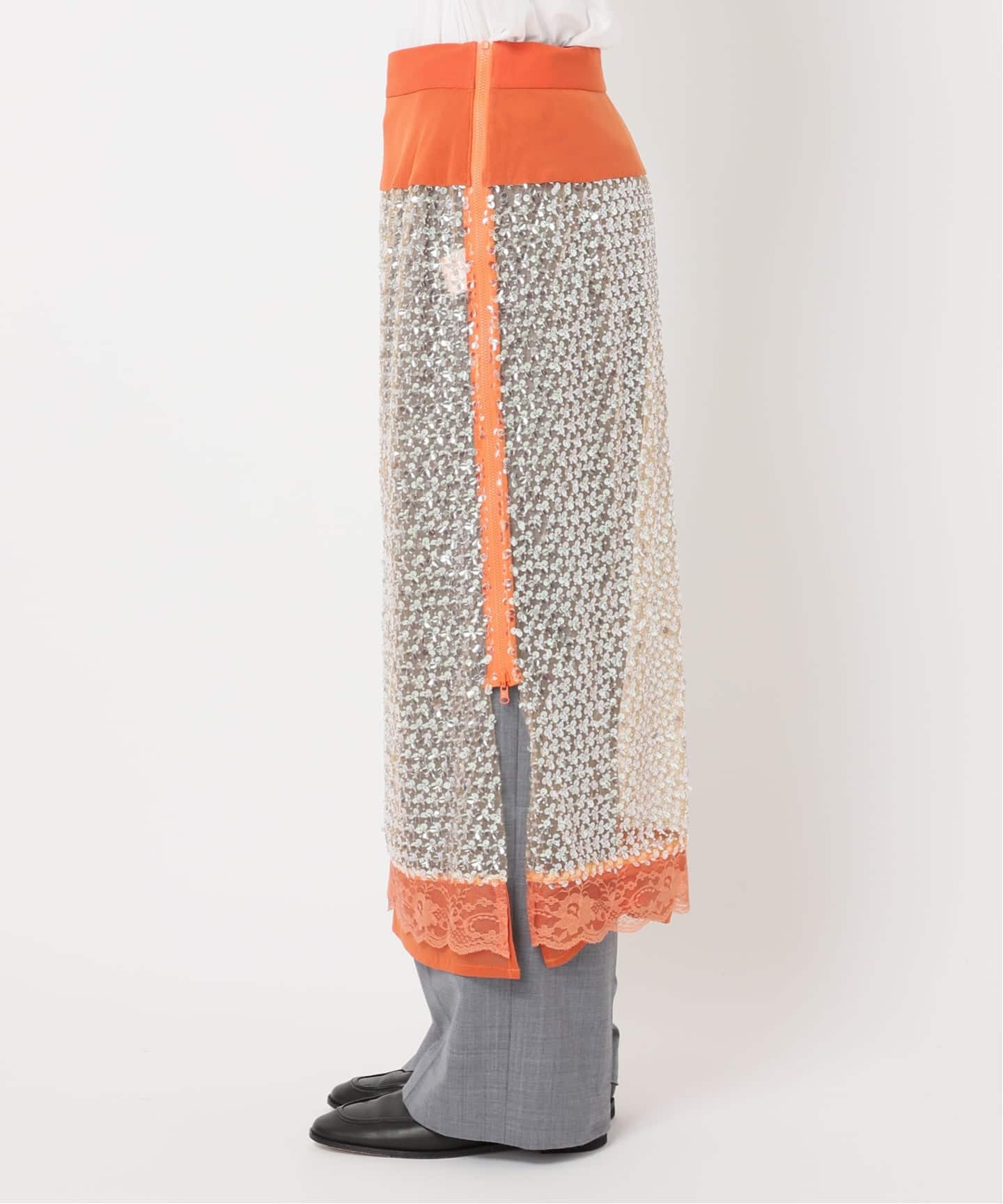 予約》CHIKA KISADA SQUINS SKIRT CS-25179B：スカート（その他