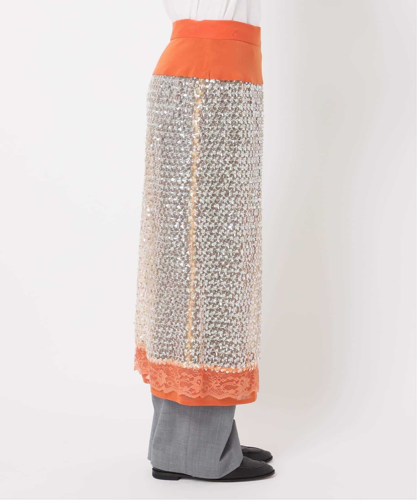 予約》CHIKA KISADA SQUINS SKIRT CS-25179B：スカート（その他