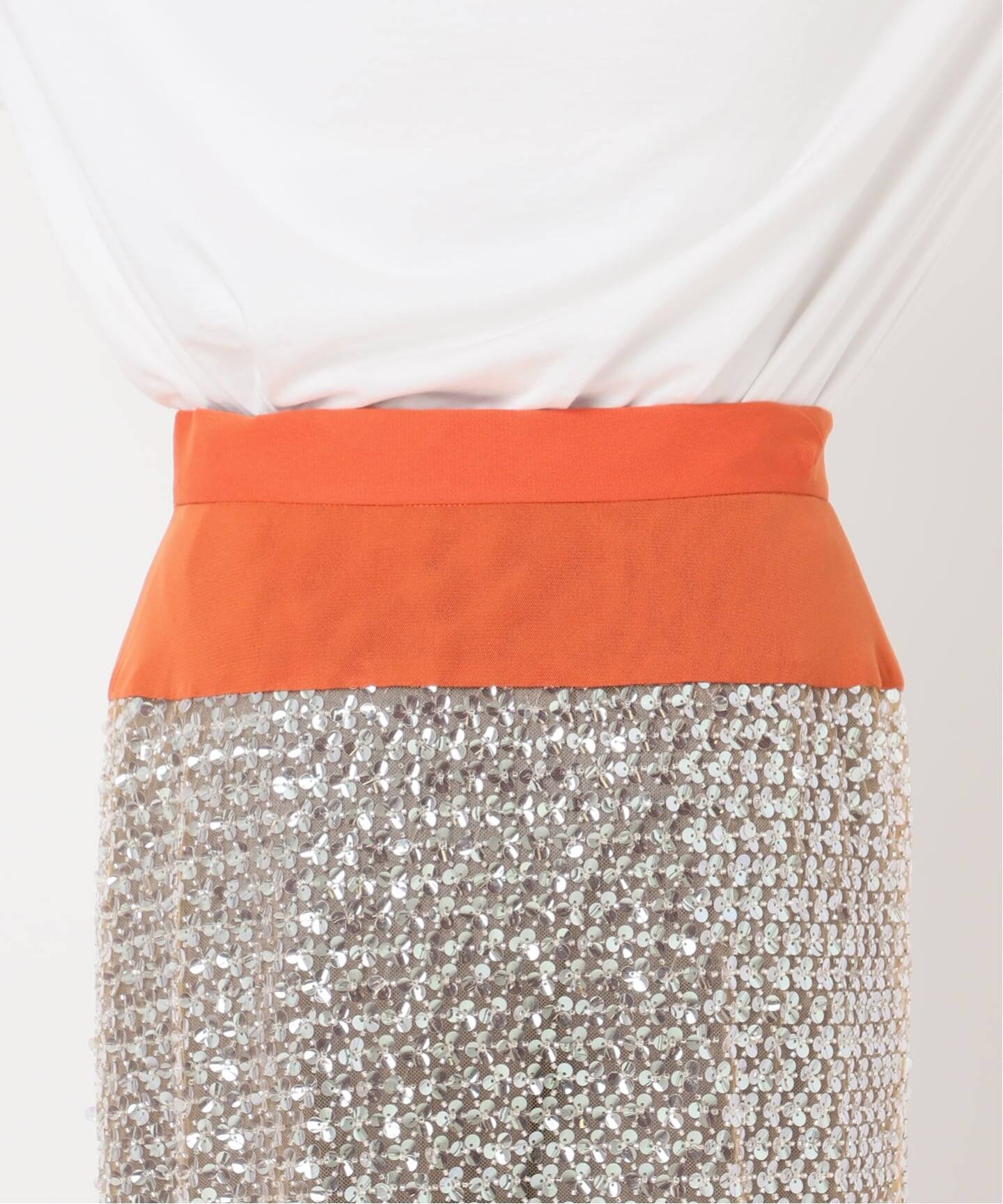予約》CHIKA KISADA SQUINS SKIRT CS-25179B：スカート（その他