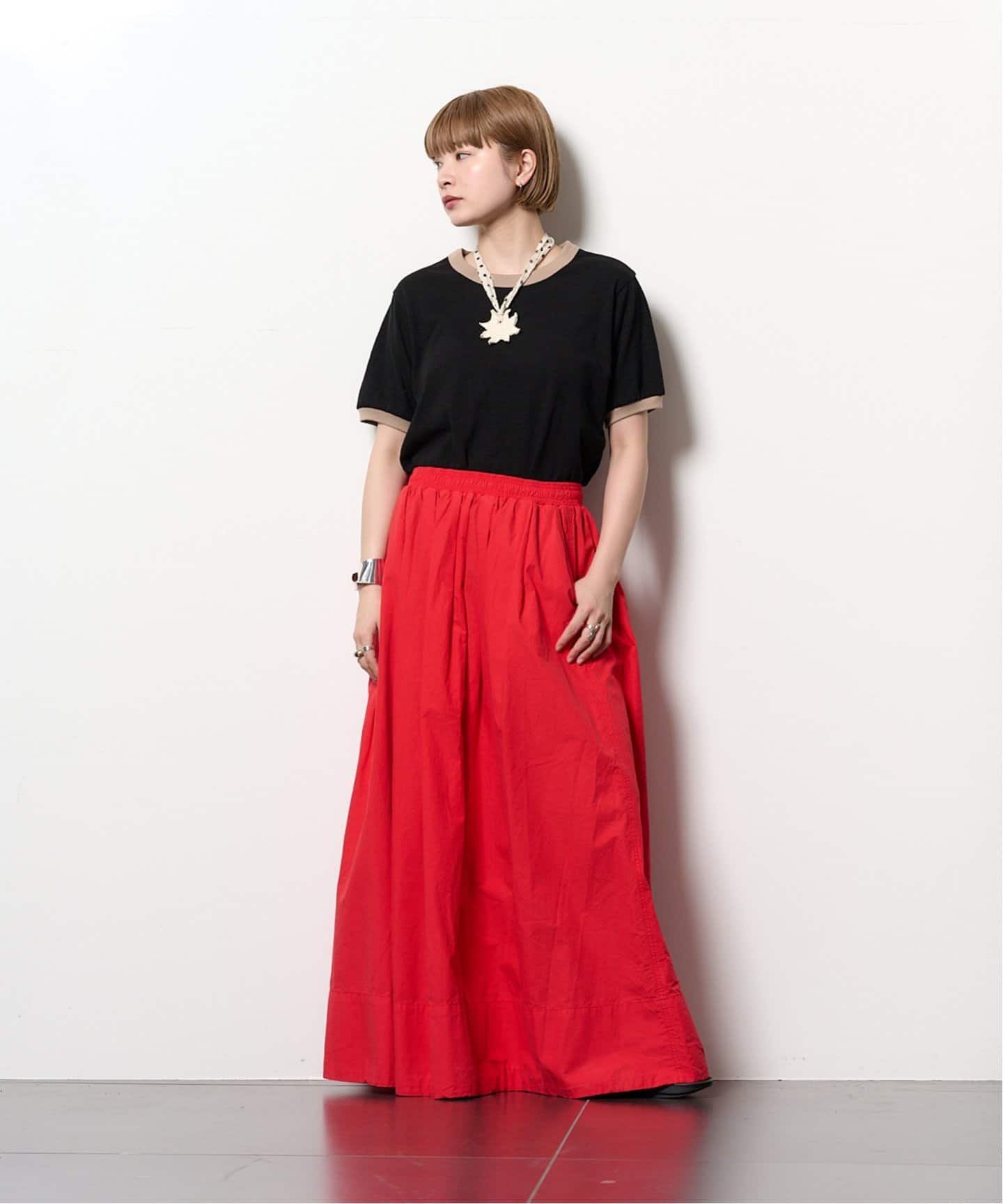 ASHER KATE Poplin Skirt L802-W20：スカート（ロング・マキシ丈