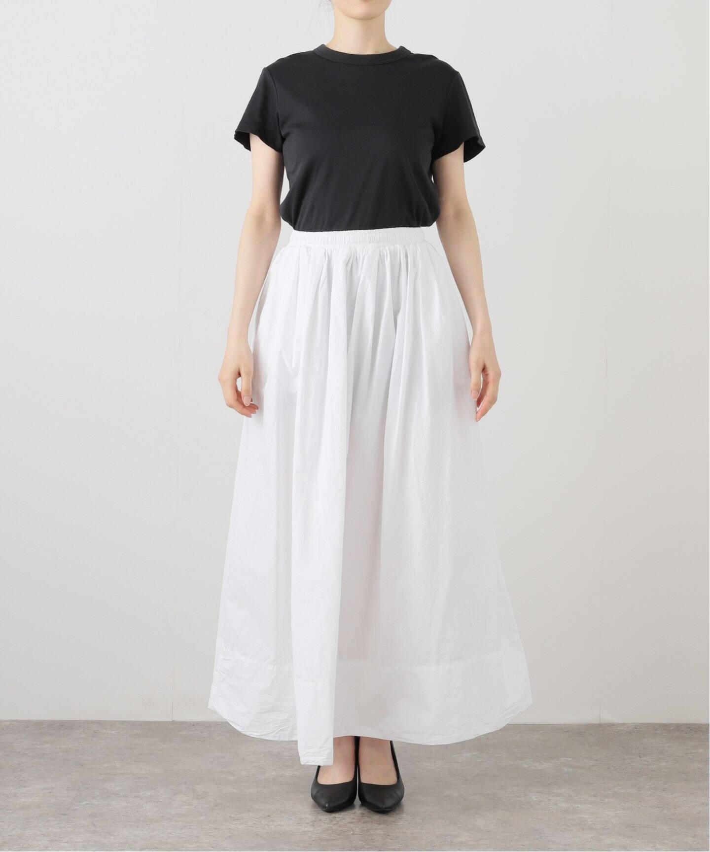 ASHER KATE Poplin Skirt L802-W20：スカート（ロング・マキシ丈