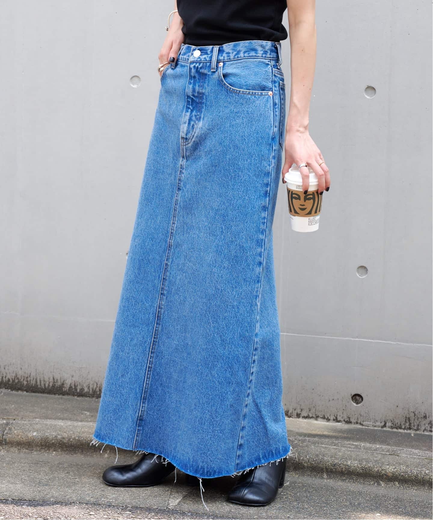 追加ULTデニムスリットリーンスカート（デニムスカート）｜OUTDOOR