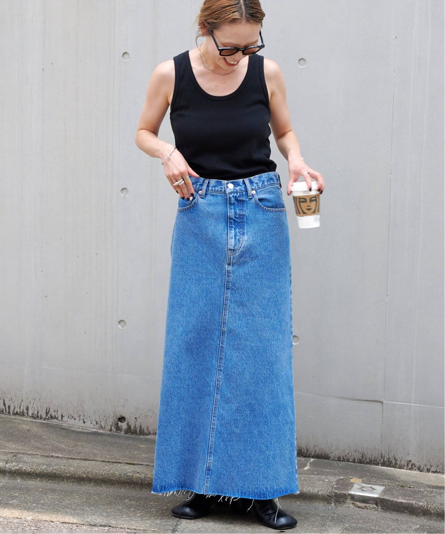 追加ULTデニムスリットリーンスカート（デニムスカート）｜OUTDOOR