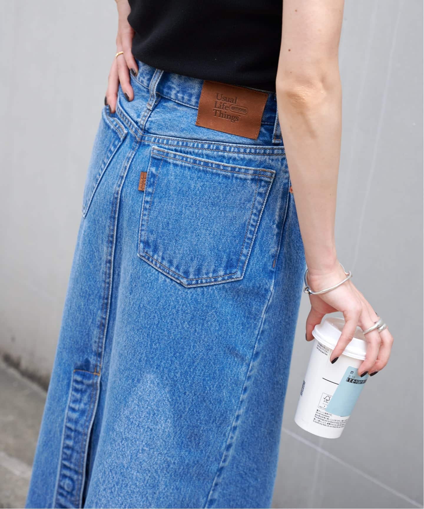 追加ULTデニムスリットリーンスカート（デニムスカート）｜OUTDOOR