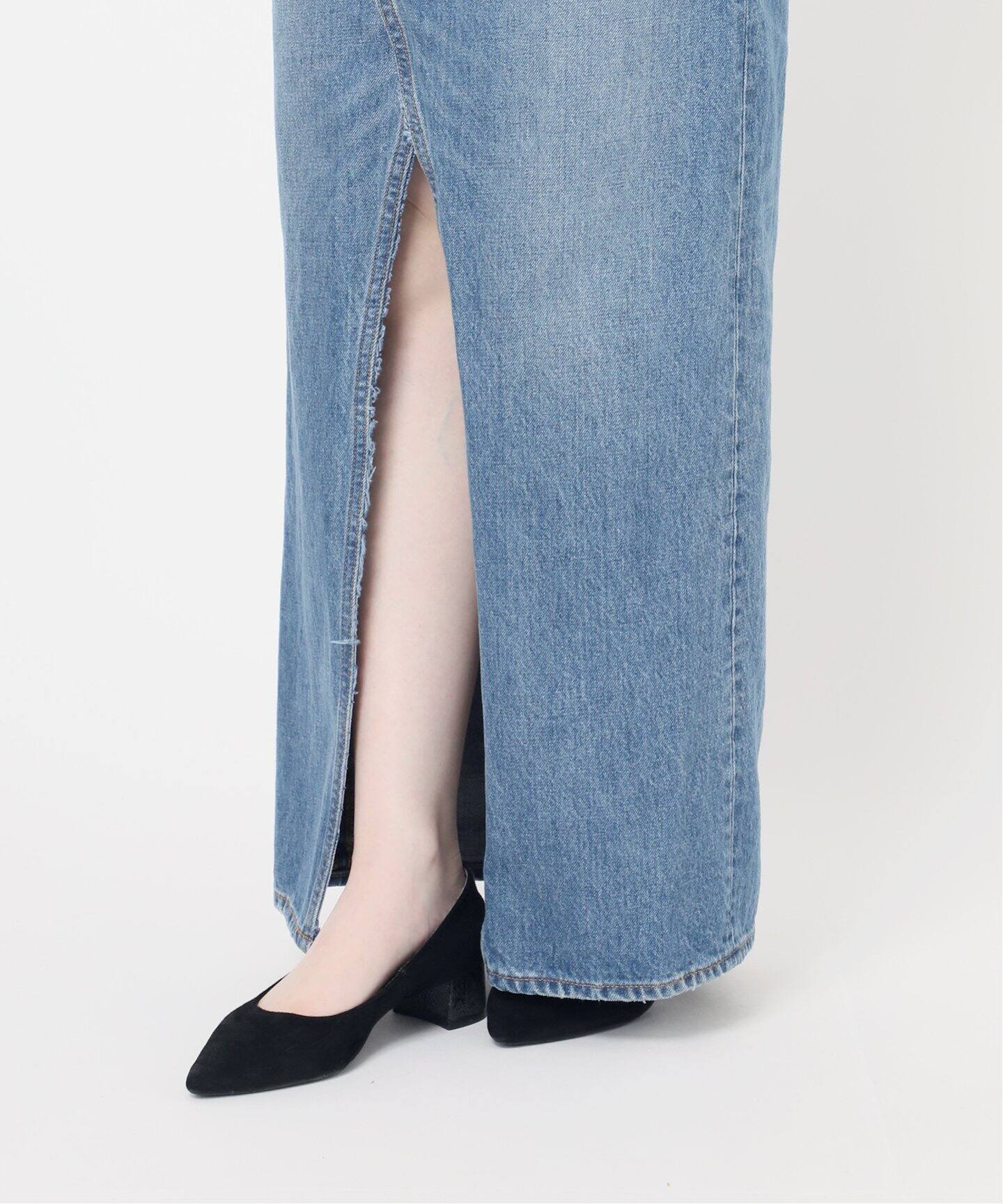 JOE'S ジョーズ　デニムロングスカート　サイズ28 新品タグ無し フロントスリットデニムロングスカートライクショーパン