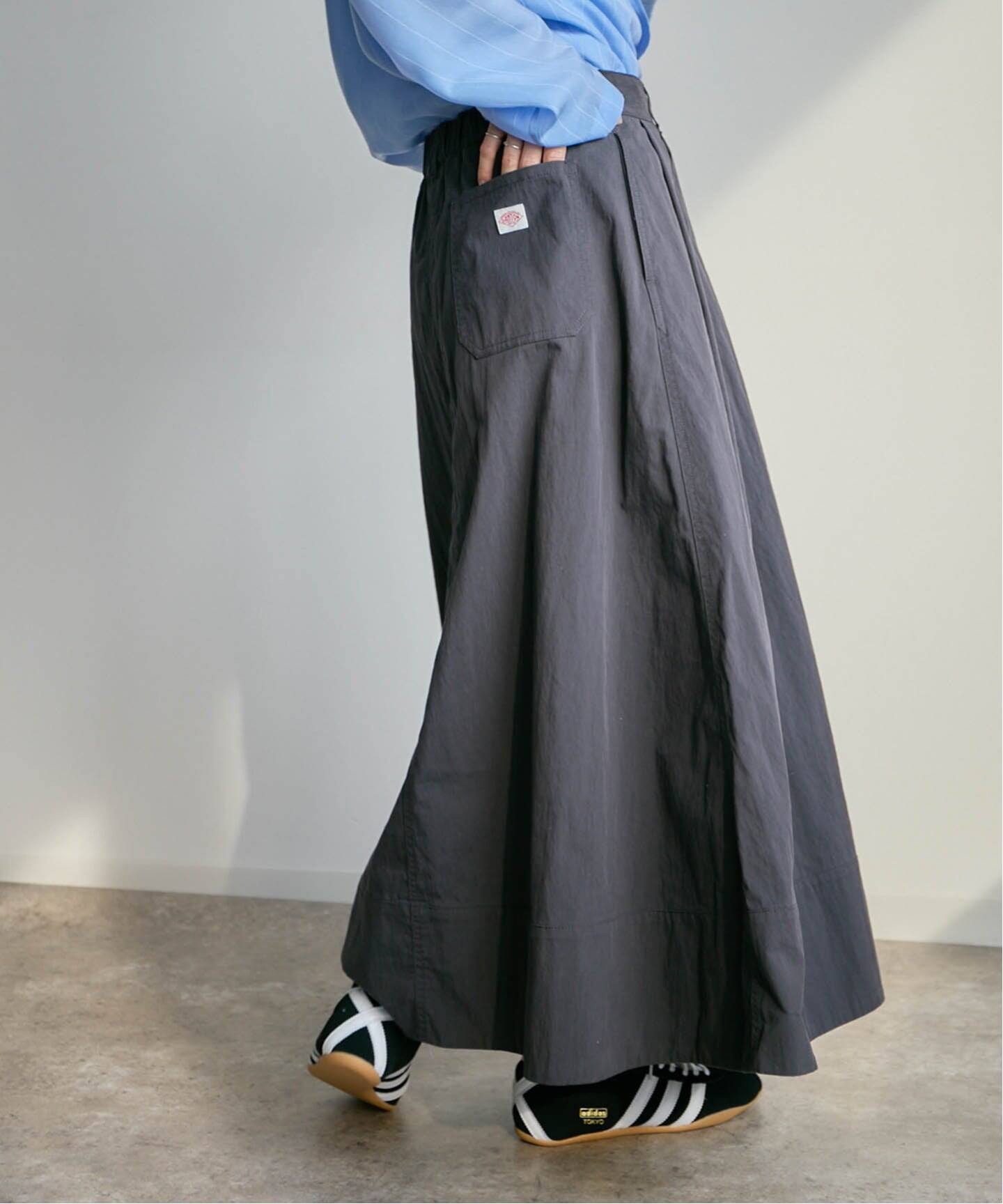 DANTON CNO_2TUCK SKIRT DT-F0073（ロング・マキシ丈スカート）｜BOICE