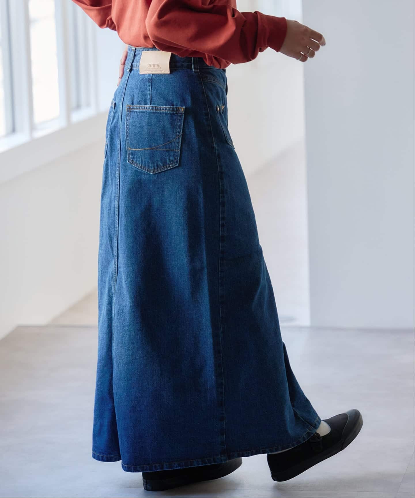 SOMETHING JACKET DETAIL SKIRT（デニムスカート）｜BOICE FROM