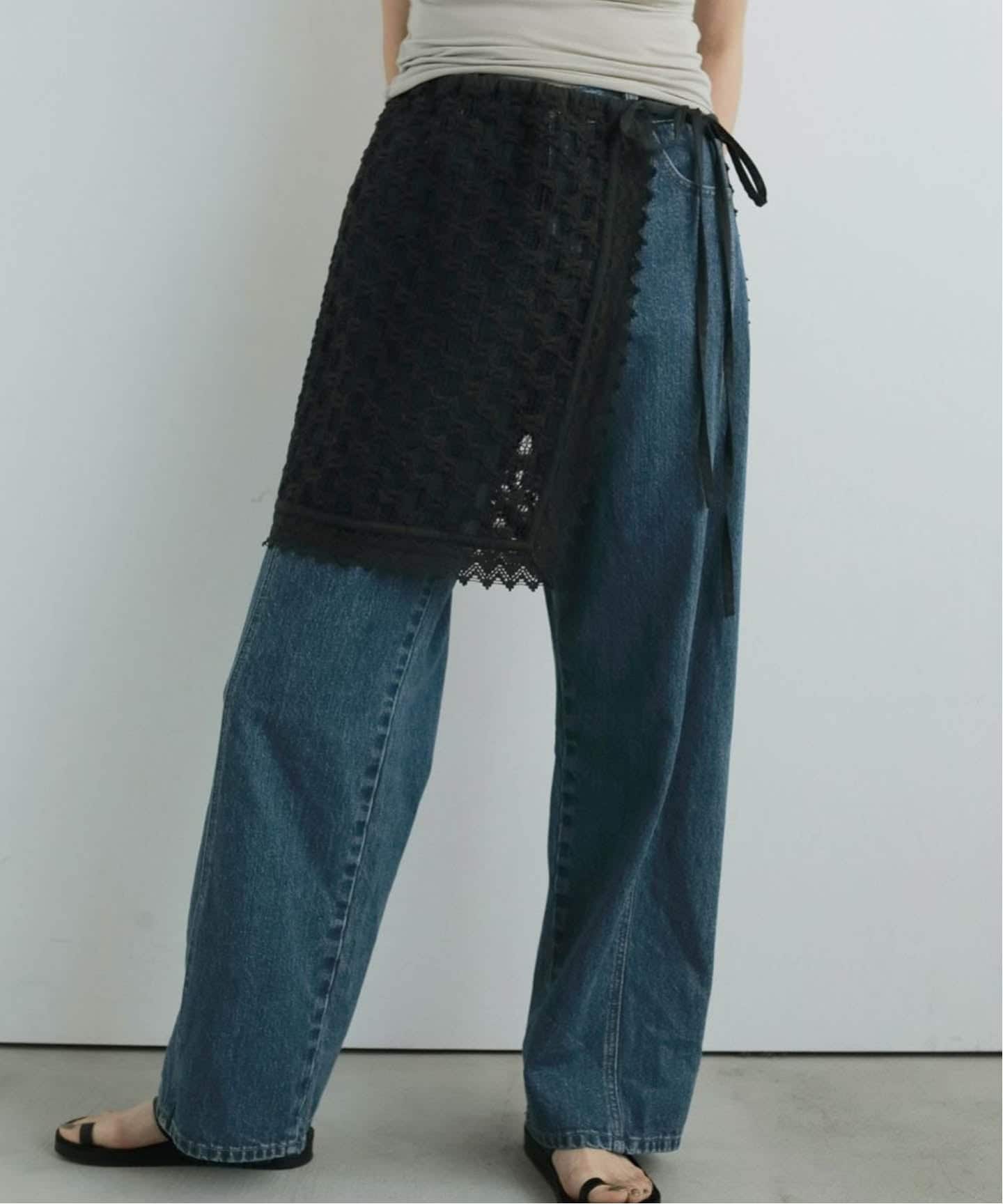 anuke Lace Wrap Skirt（ミニスカート）｜BOICE FROM BAYCREW'S