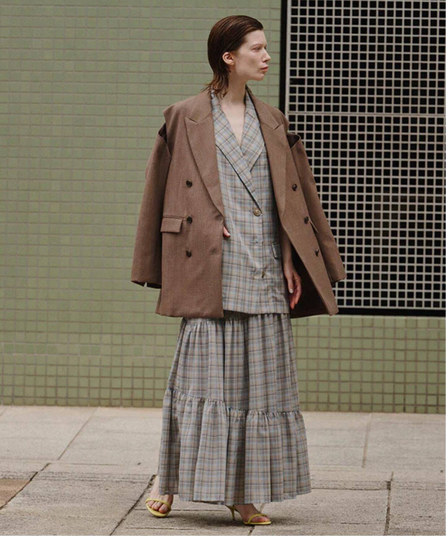 Nounless ナウンレス　ロングスカート NOUNLESS - 【残りわずか】Double Low Waist Skirt | ACRMTSM
