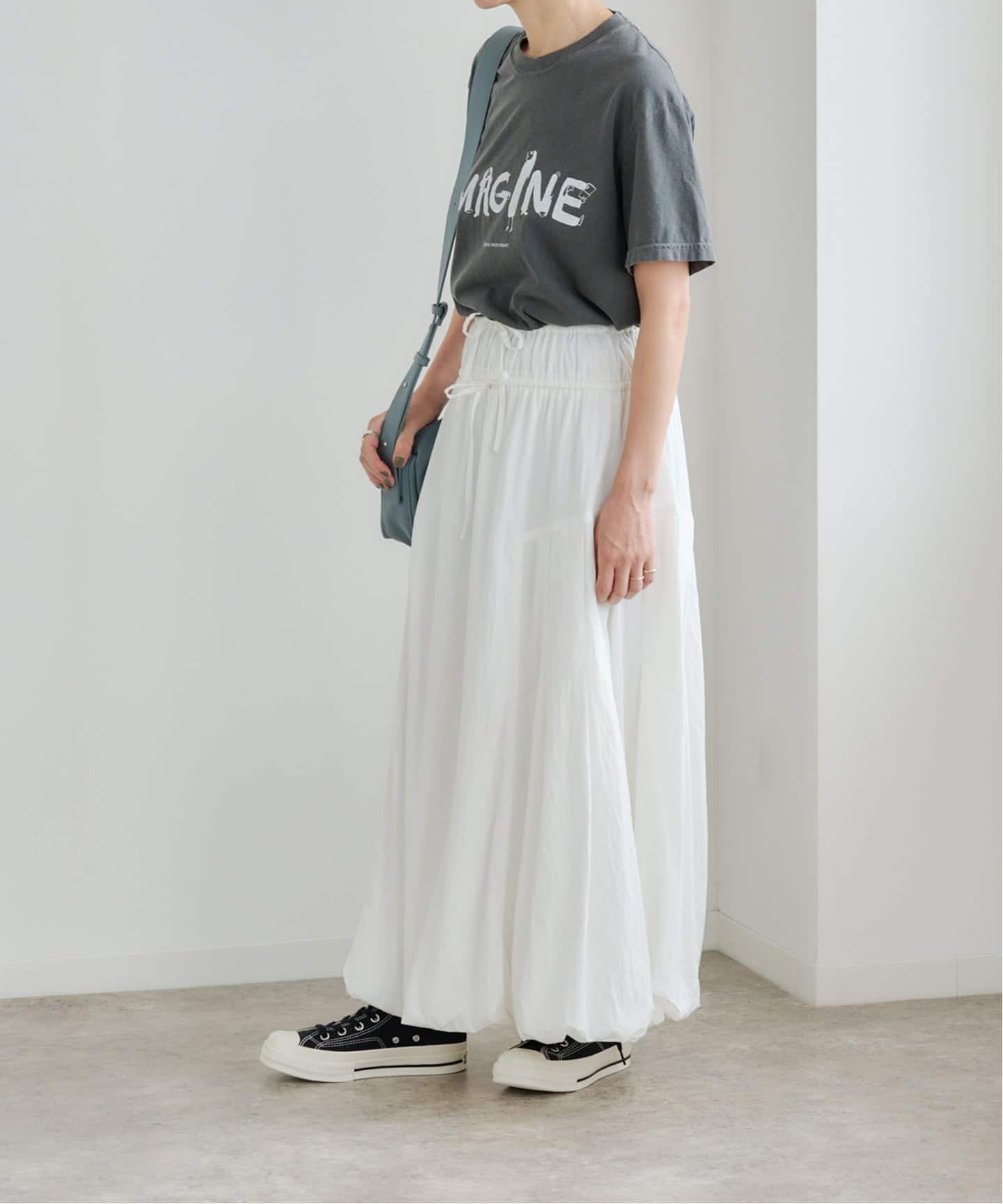 Werthy 撥水　BALLOON SKIRT ブラック フレアスカート S Bercy Balloon Skirt – THE TOÉ