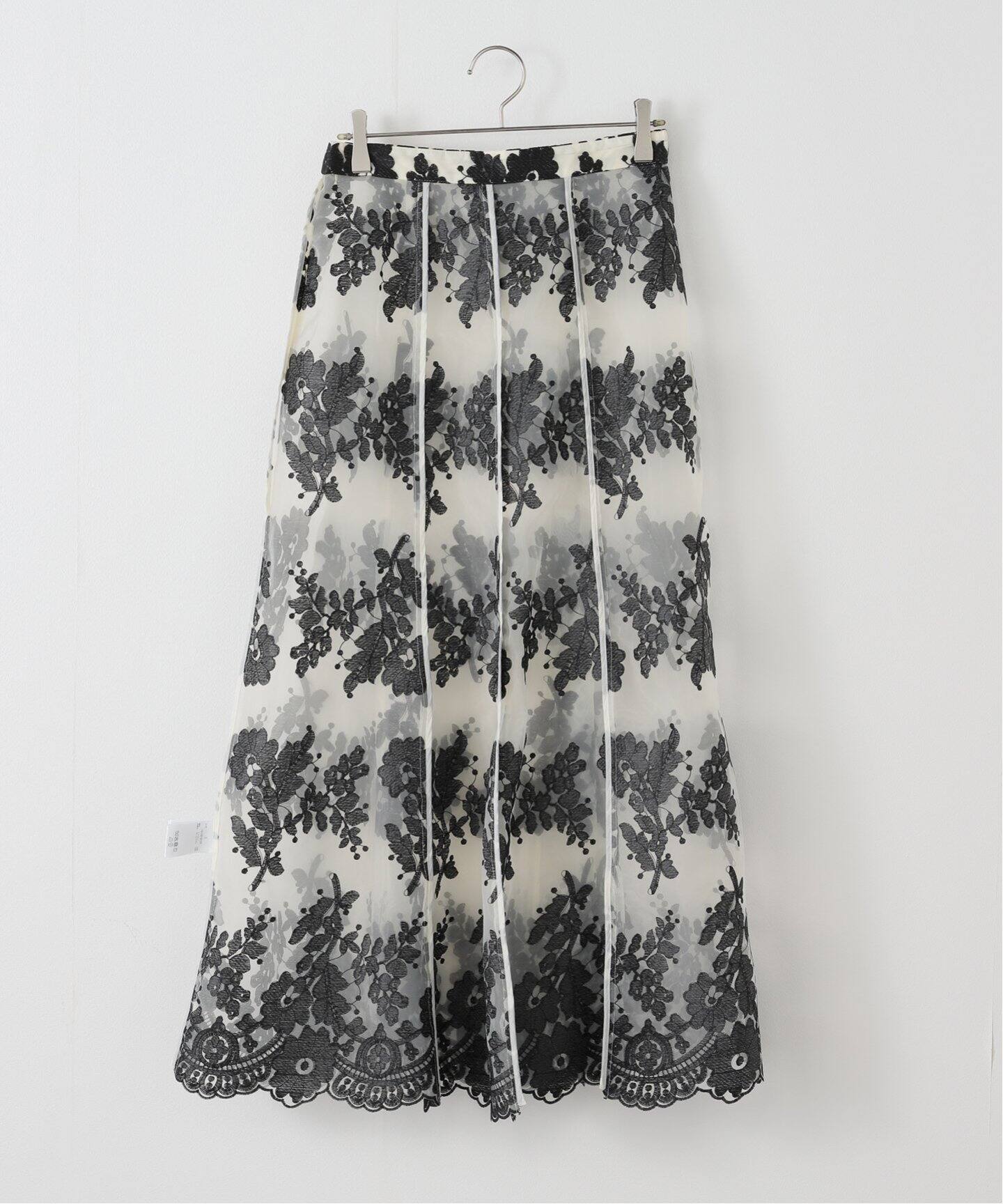 CLANE SHEER FLOWER LACE SKIRT（ロング・マキシ丈スカート