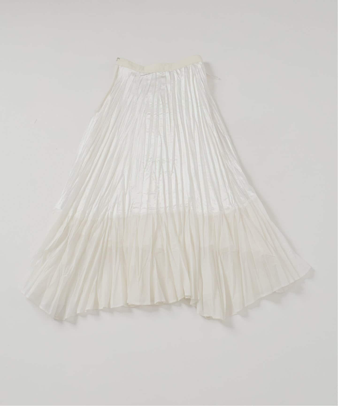 洗える】ワッシャープリーツスカート（ロング・マキシ丈スカート）｜La