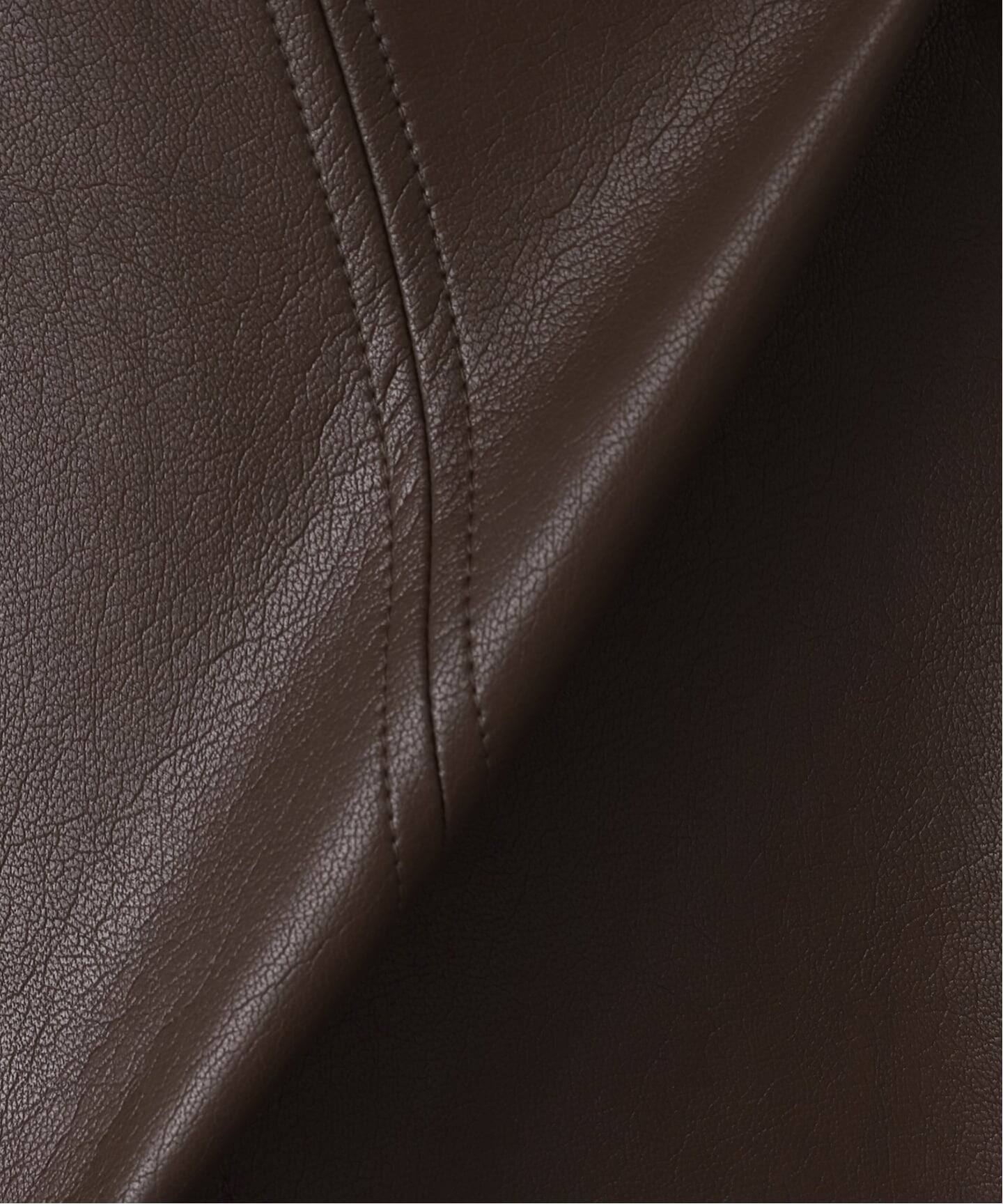 洗える】フェイクレザー・ジャガードスカート（ロング・マキシ丈