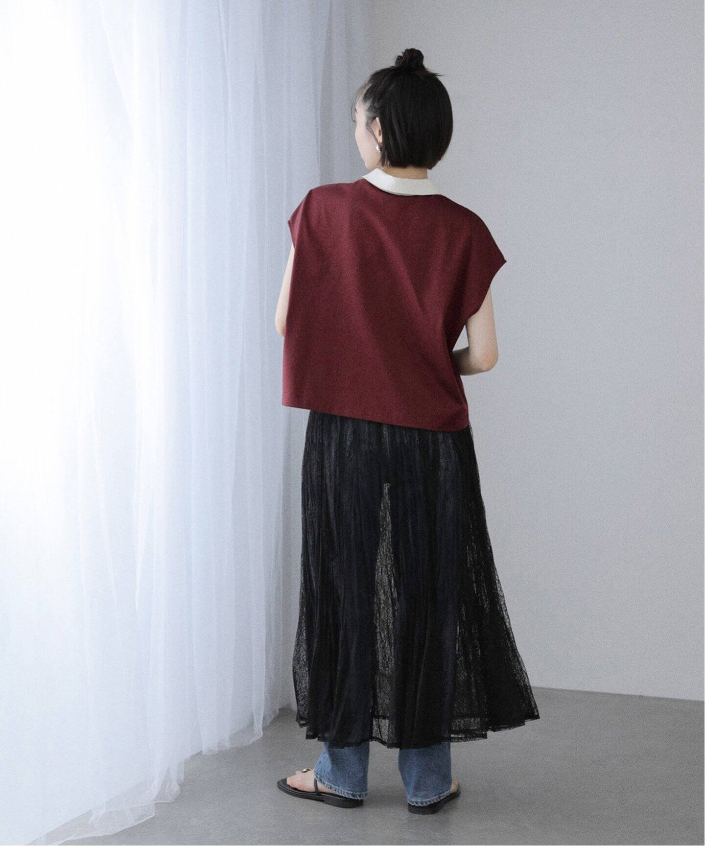 【新品未使用】TIARA レースプリーツ ロングスカート レースプリーツロングスカート | ALL ITEM | OBLI