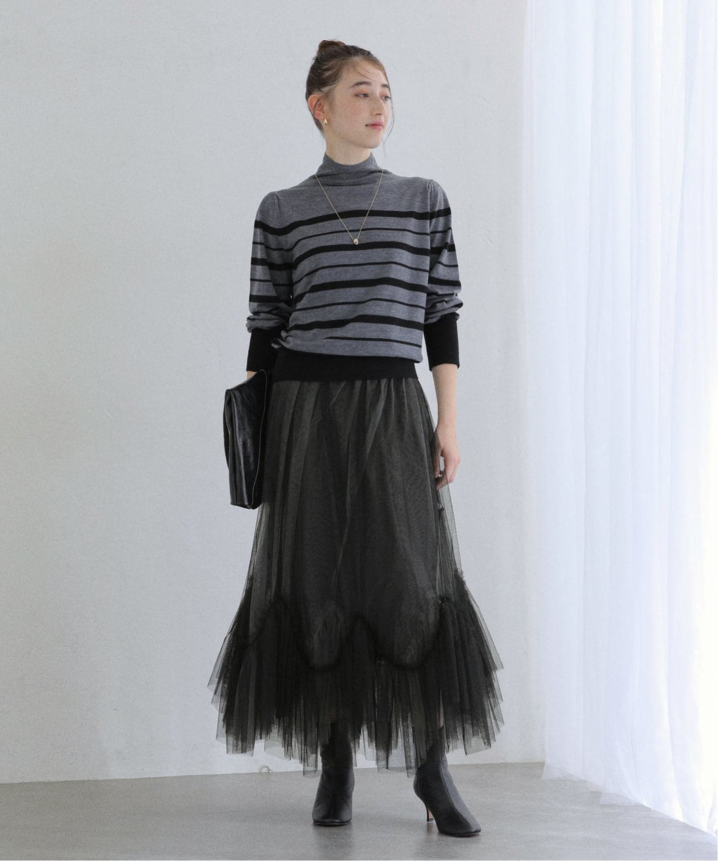 ラ トータリテ（La TOTALITE）/【洗える】ランダムヘム2WAYチュールスカート 洗える】ランダムヘム2WAYチュールスカート（ロング・マキシ丈スカート