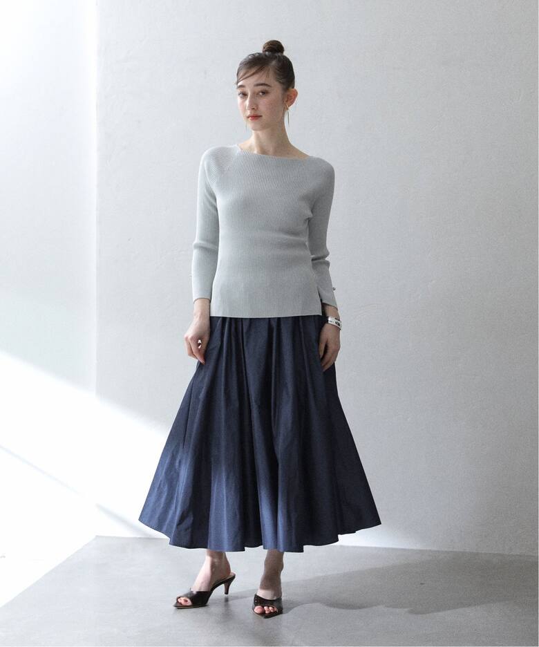 洗える】Italyタフタスカート（ロング・マキシ丈スカート）｜La  