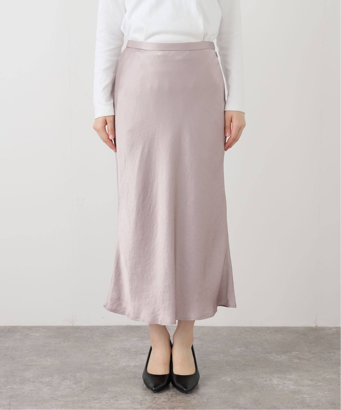 ラ トータリテ（La TOTALITE）/【洗える】サテンマーメードスカート 洗える】サテンマーメードスカート（ロング・マキシ丈スカート）｜La