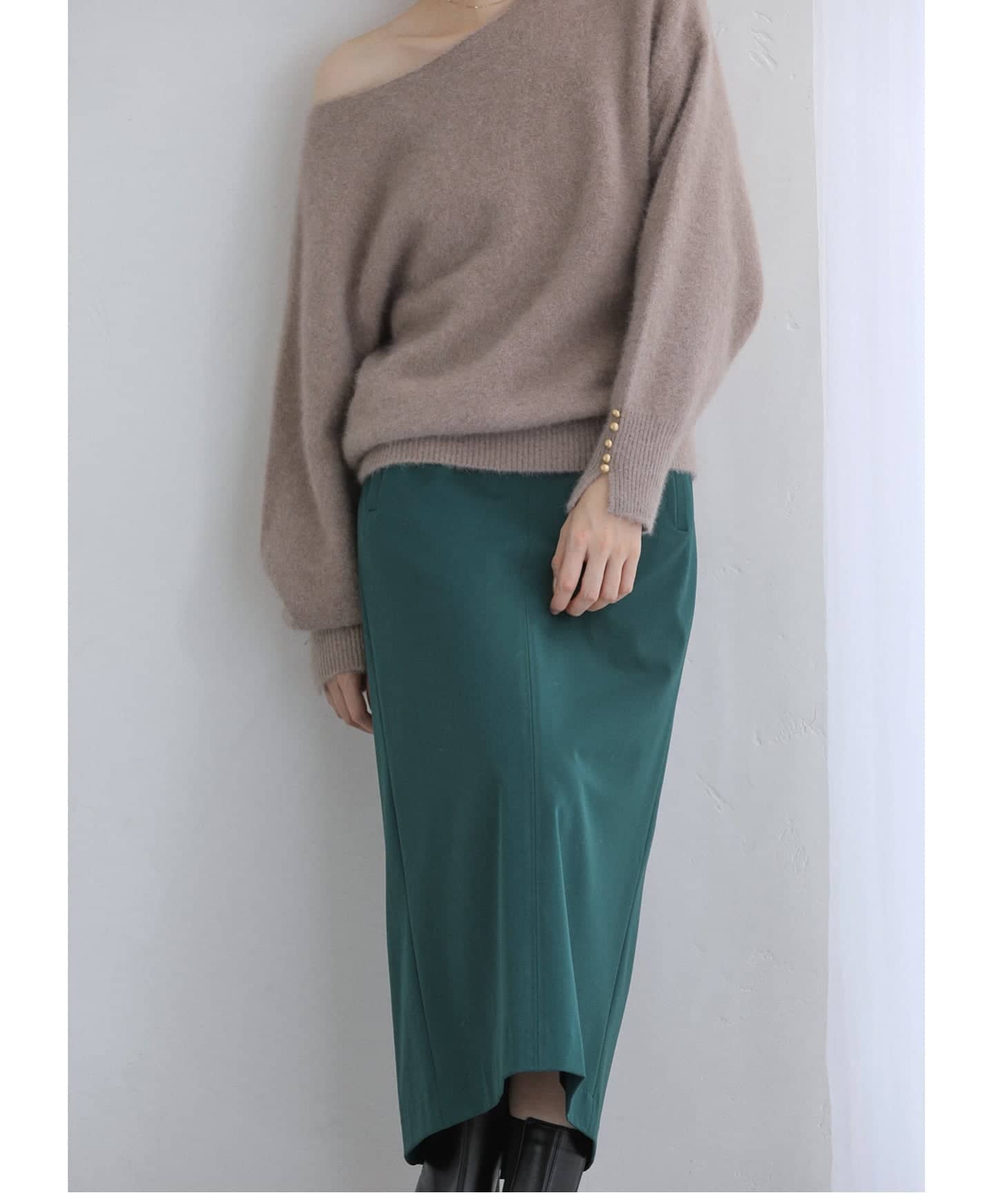 洗える】ポケットアイラインスカート（ロング・マキシ丈スカート）｜La