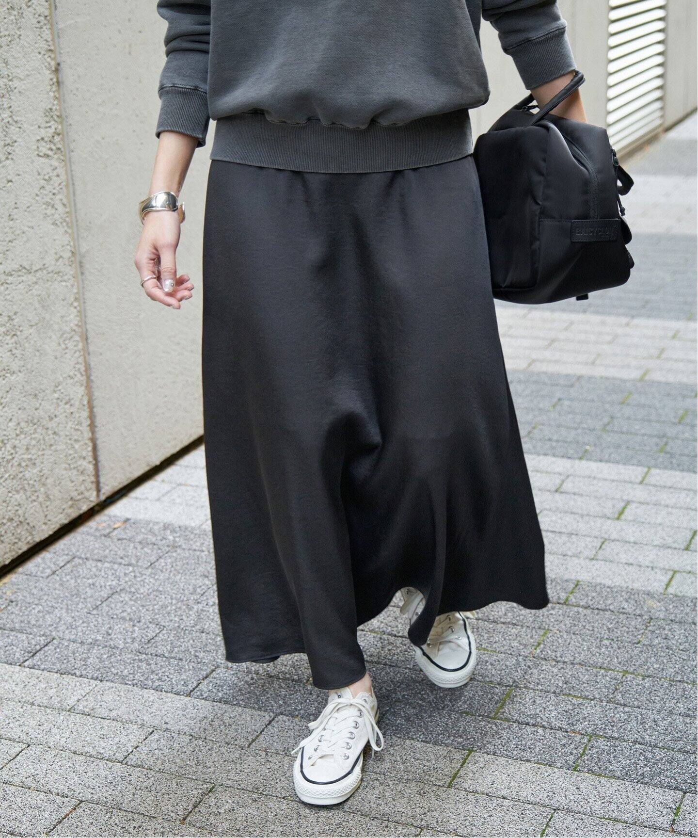 ジョーゼットサテンスカート（ロング・マキシ丈スカート）｜Spick and  